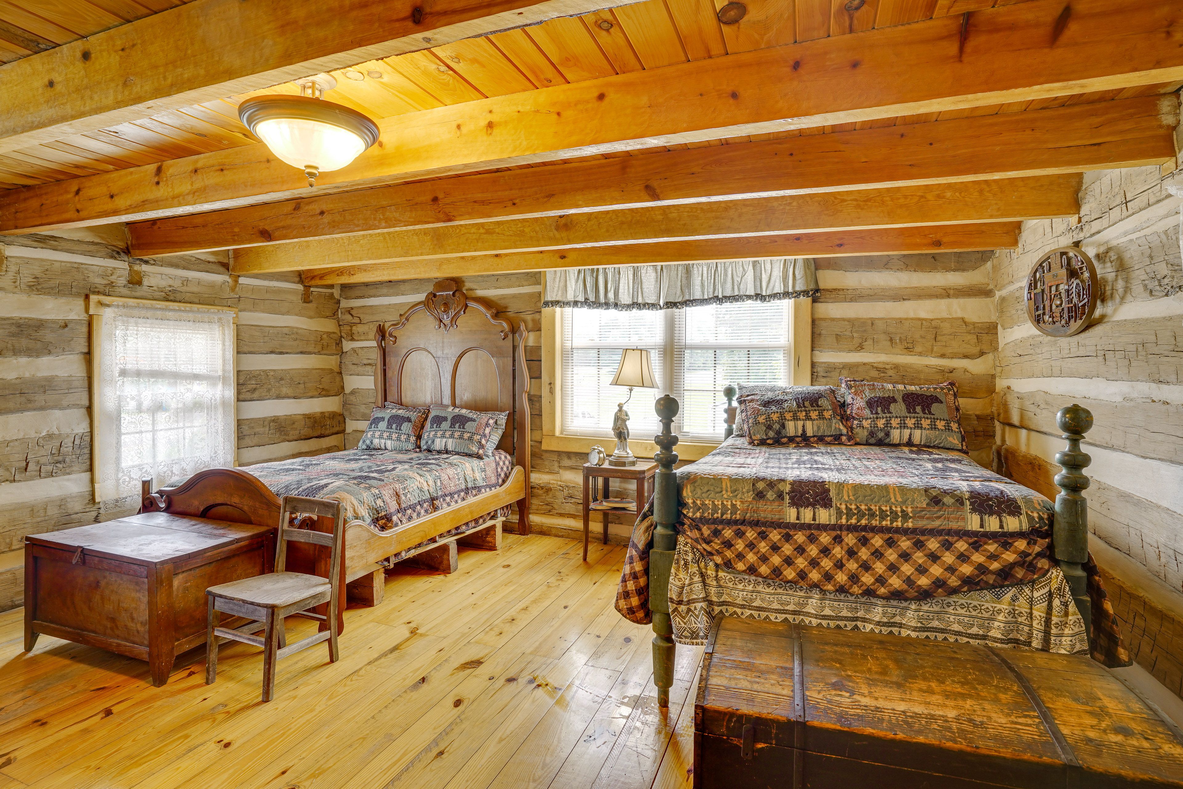 Bedroom 1 | 2nd Floor | 2 Full Beds | Linens Provided