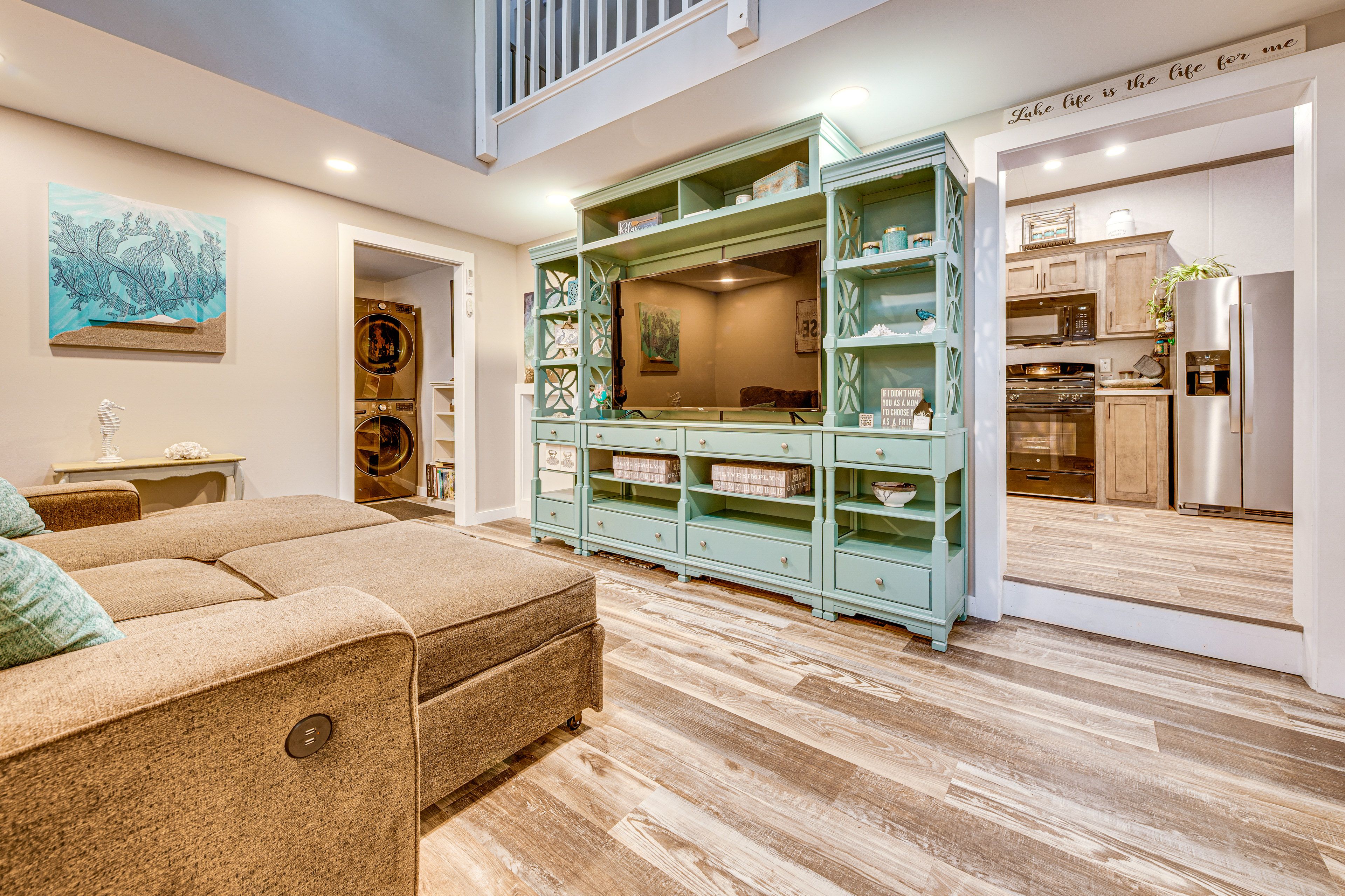 Living Room | 1st Floor | Full Sleeper Sofa | Central A/C & Heating