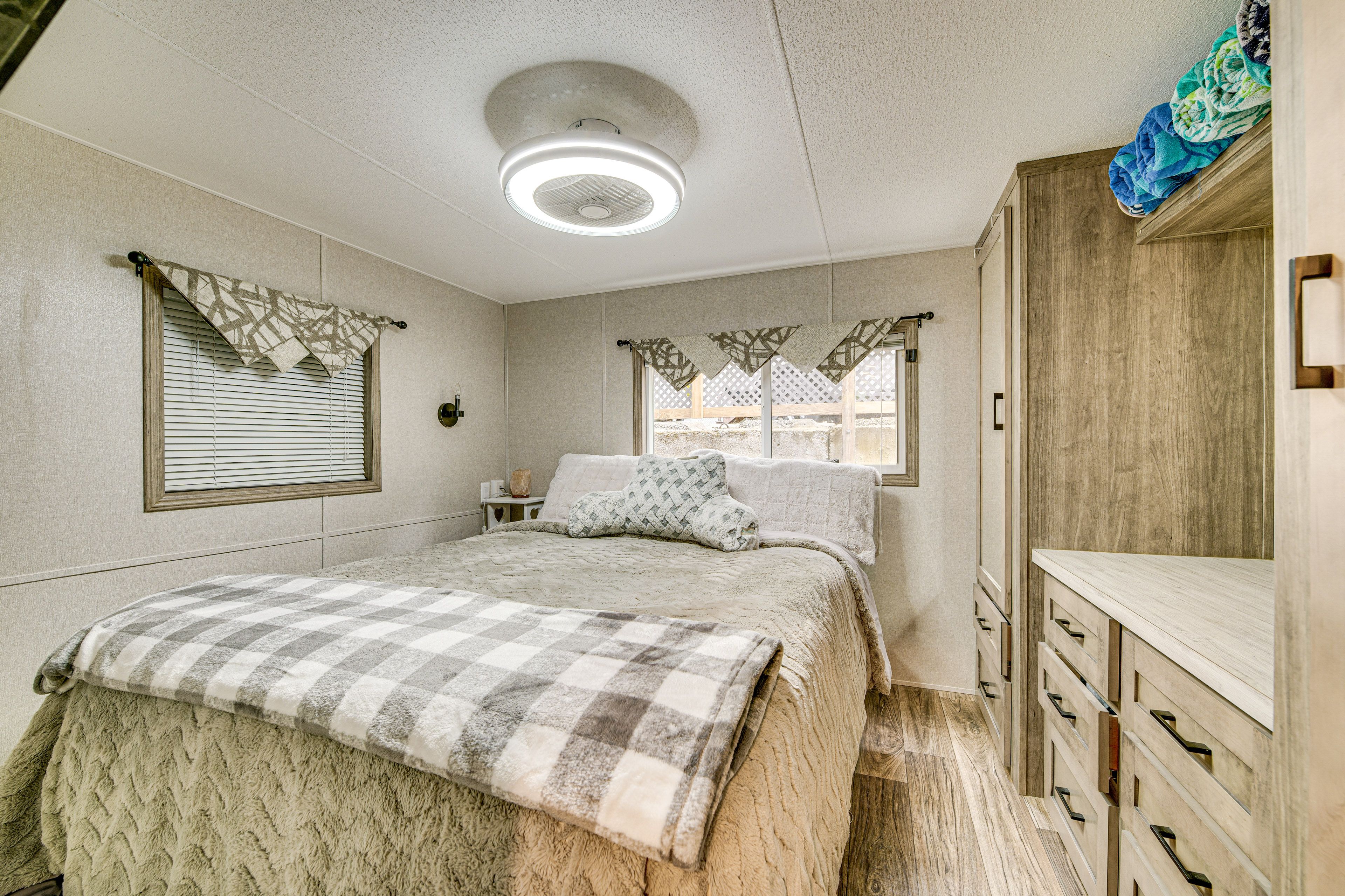Bedroom 2 | 1st Floor | 1 Step Up | Queen Bed | Linens Provided