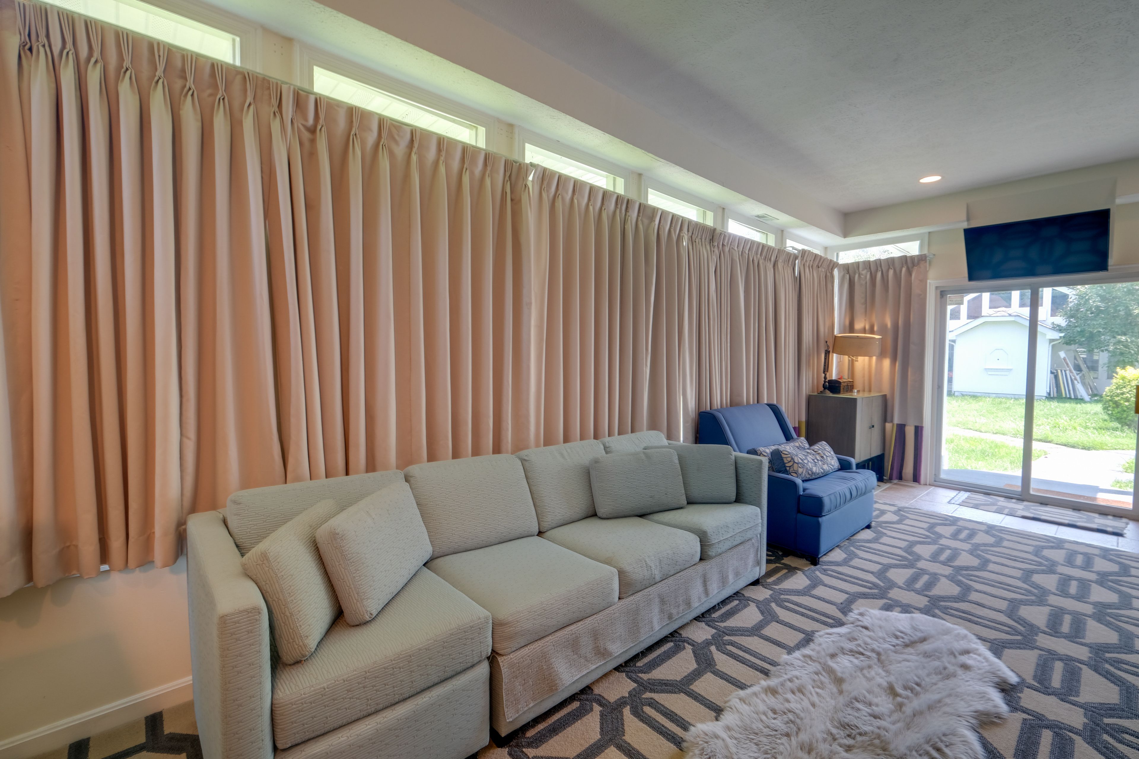 Living Room | Laptop-Friendly Desk | TV | Sleeper Sofa