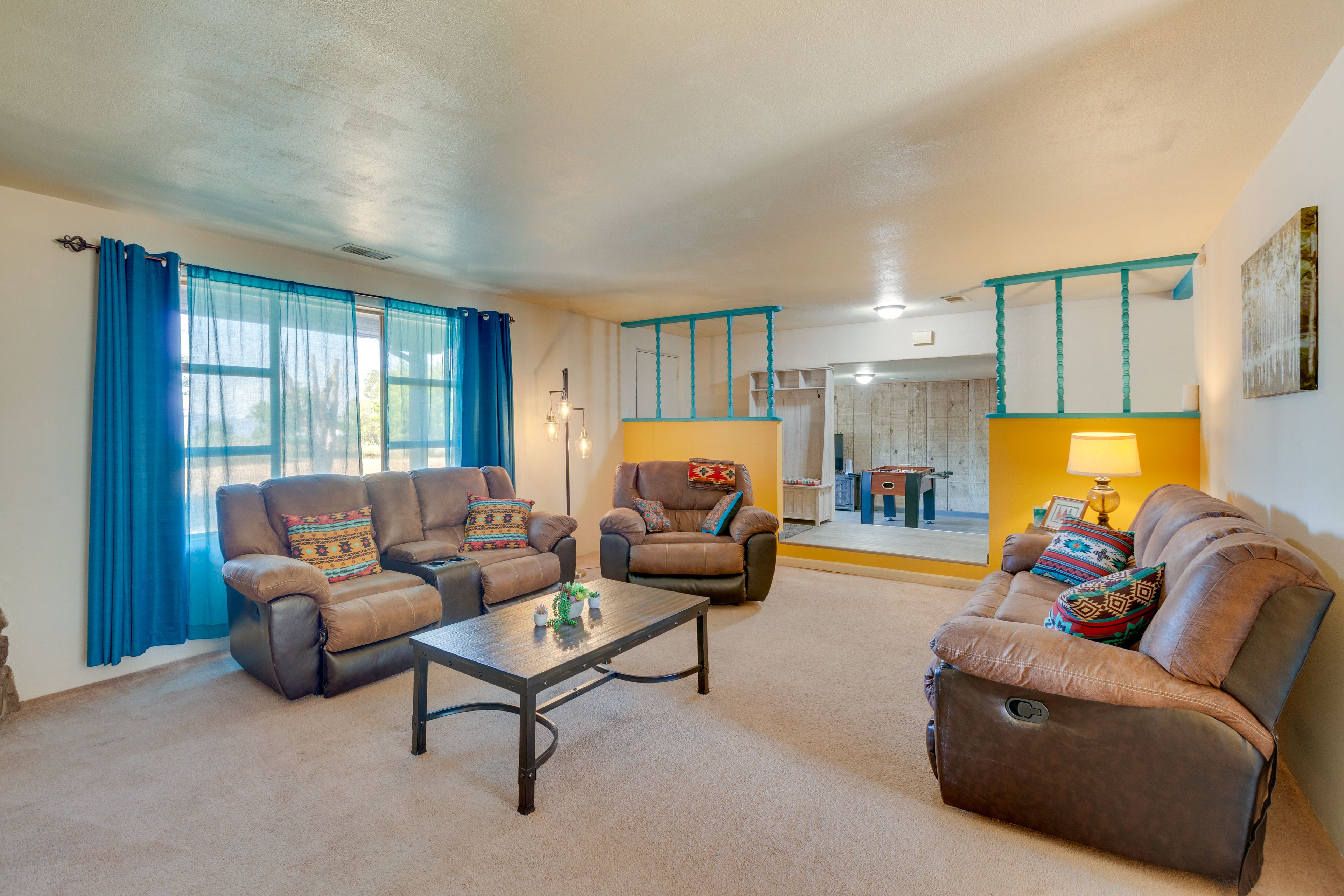 Living Room | 1st Floor | Fireplace | Smart TV