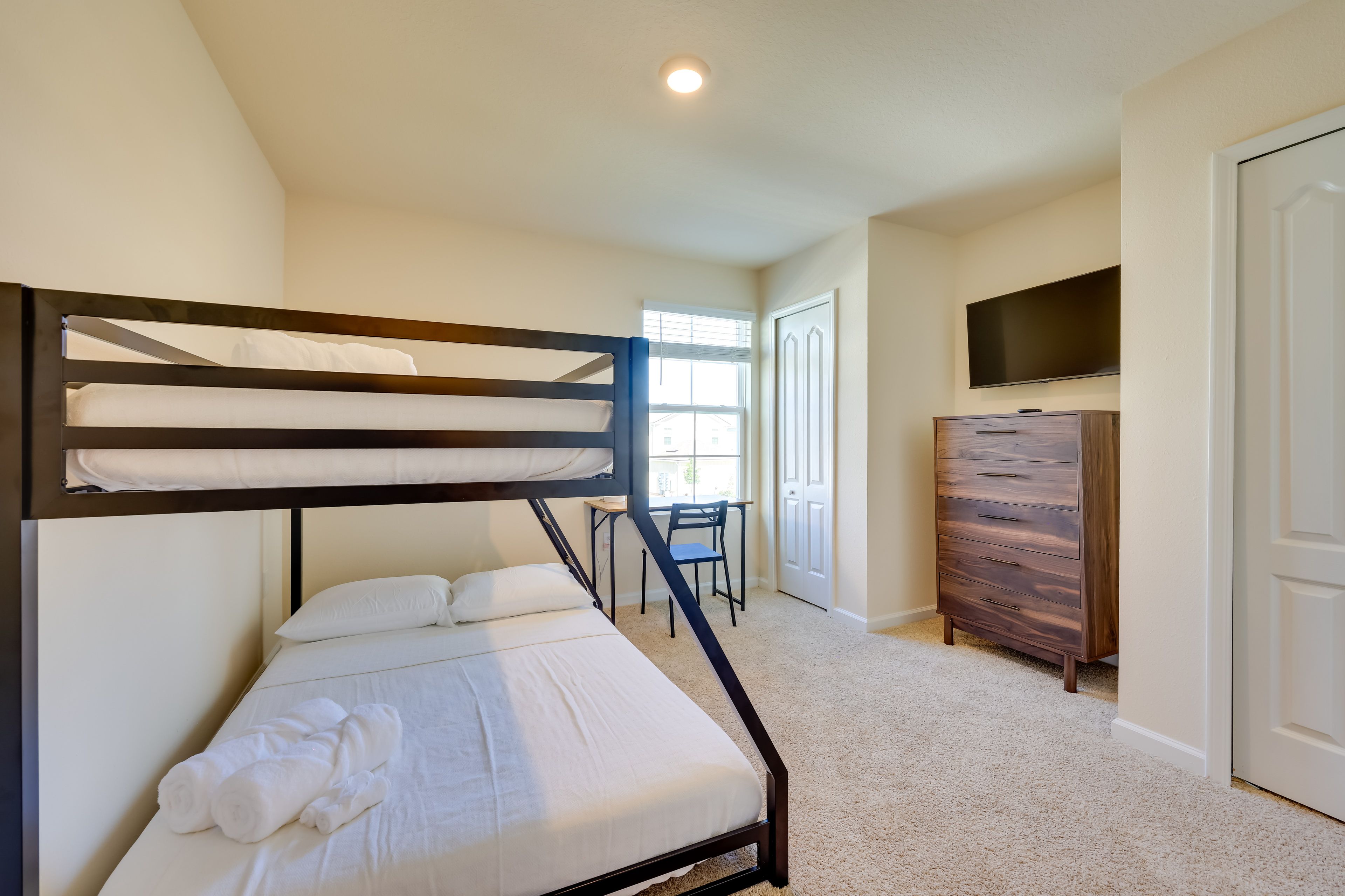 Bedroom 3 | Twin/Full Bunk Bed | Laptop-Friendly Workspace | 2nd Floor