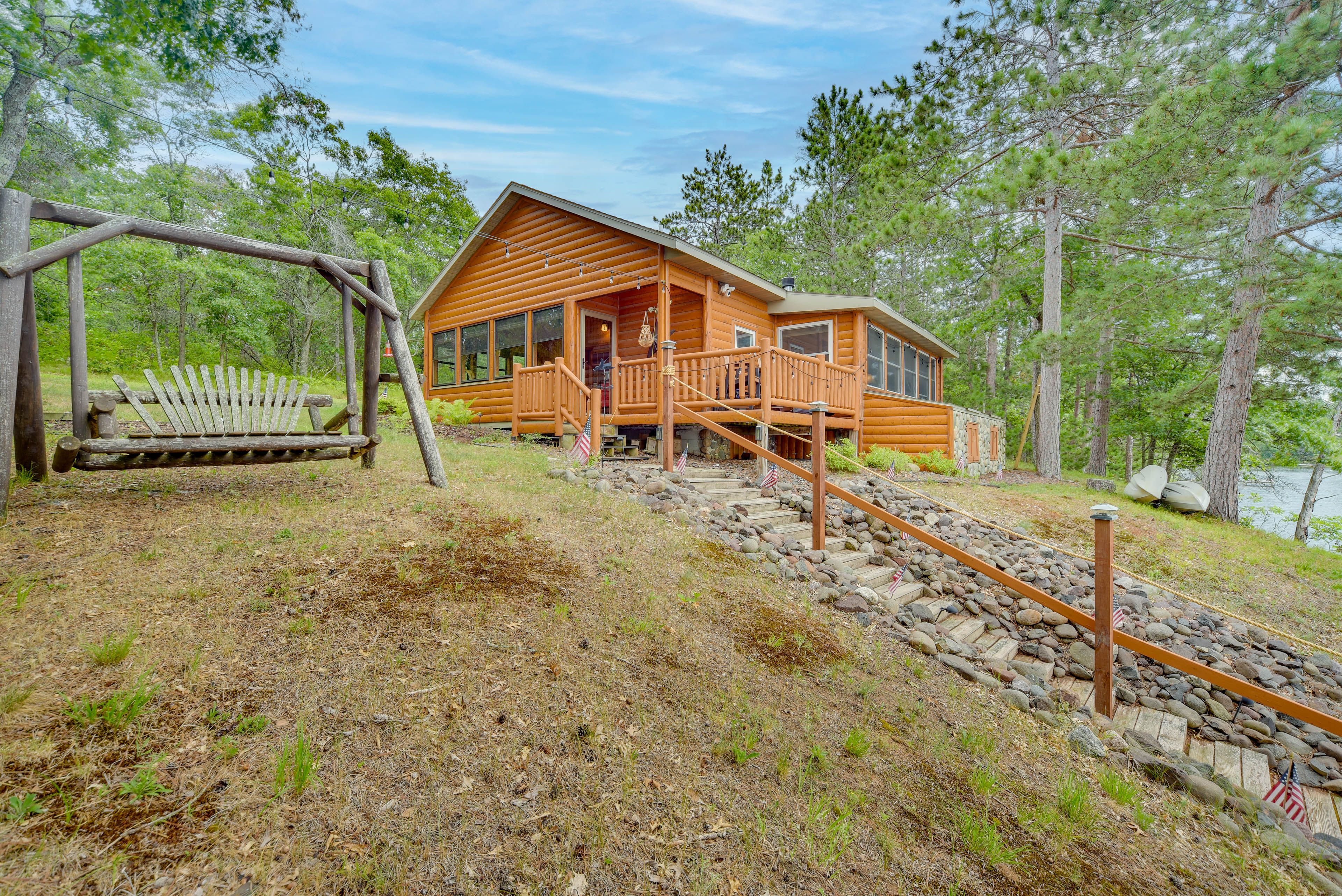 Cabin Exterior | Grass Driveway (4 Vehicles)