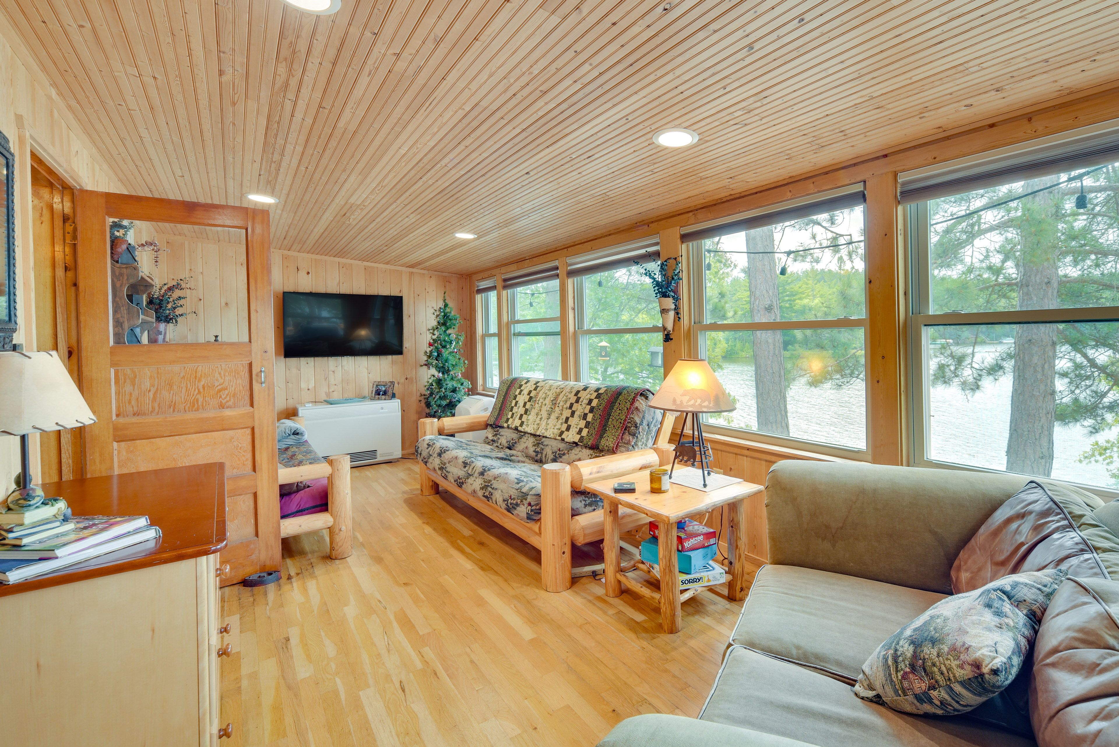 Family Room | Window A/C Unit | 2 Full Futons