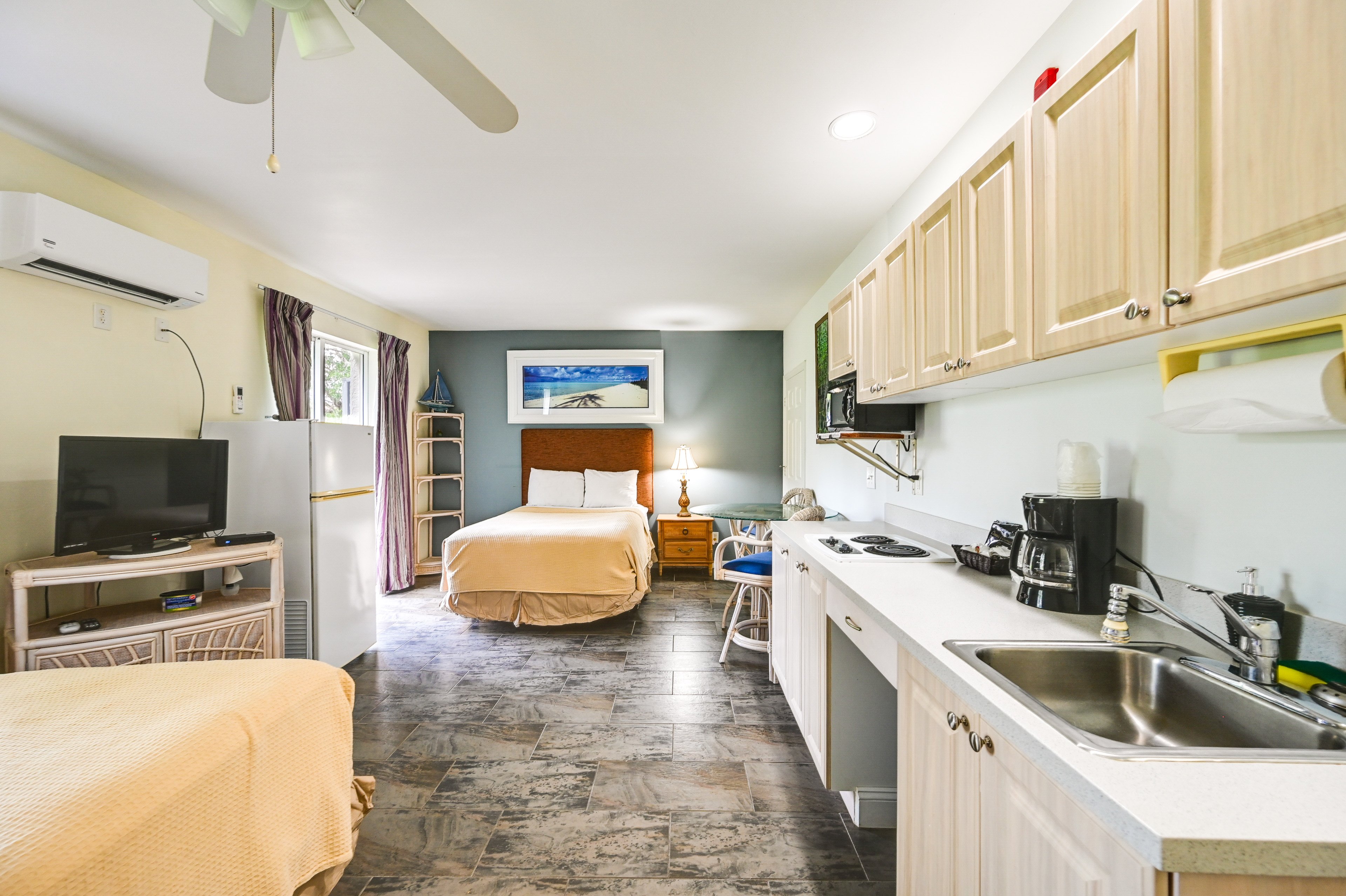 Studio Interior | Free WiFi | Window A/C Unit