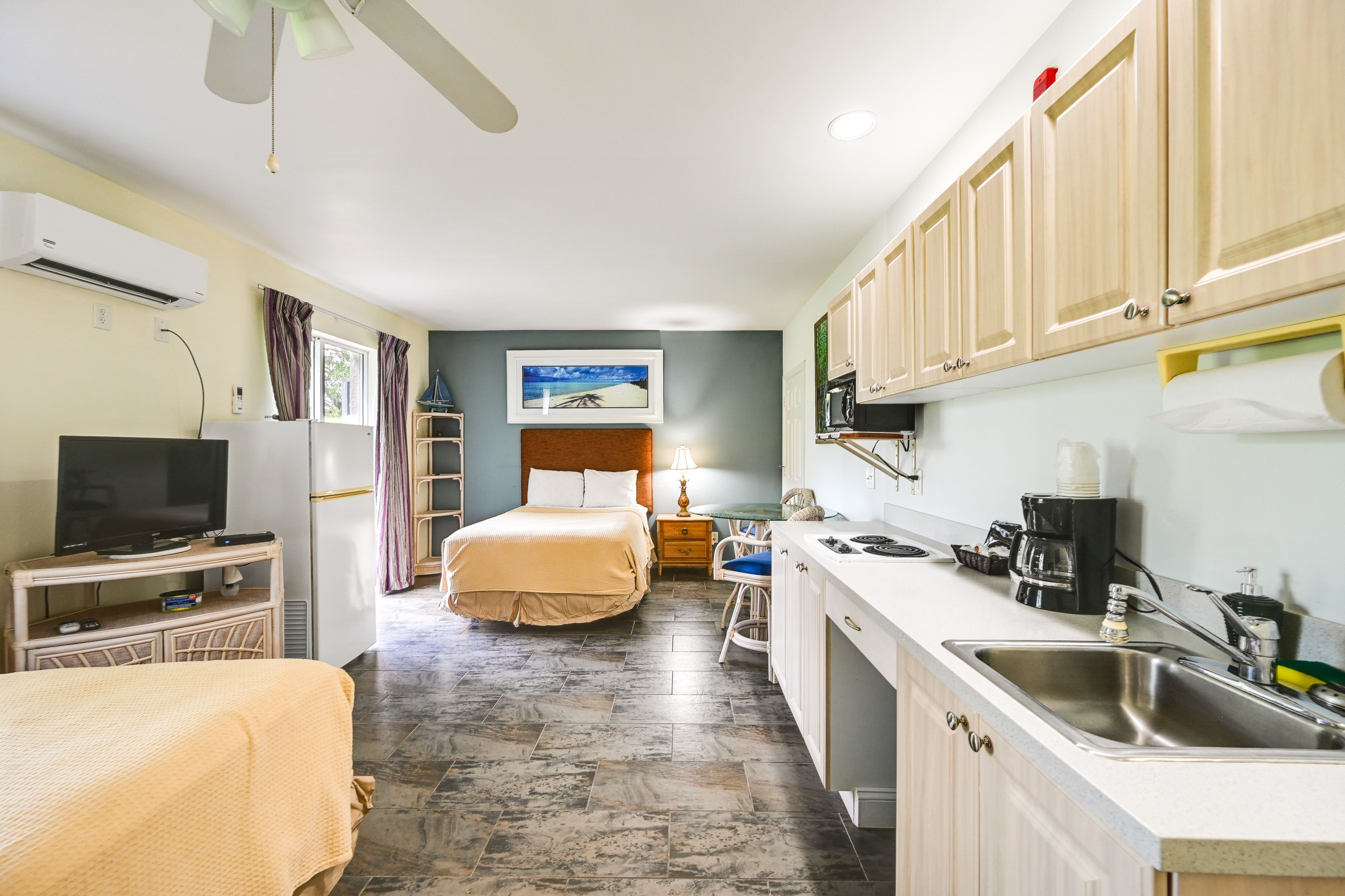 Studio Interior | Free WiFi | Window A/C Unit