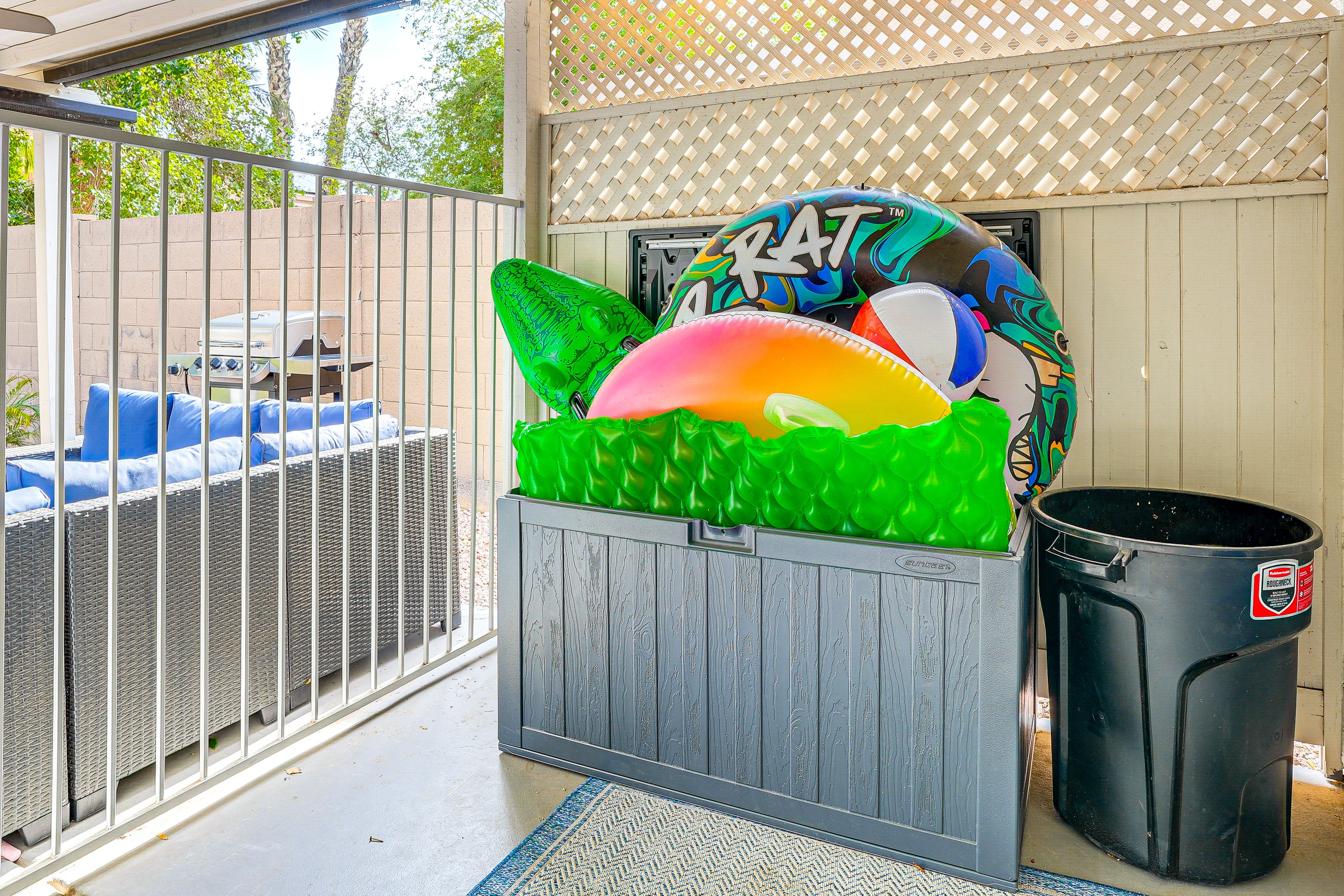 Exterior Private Backyard Area | Hot Tub | BBQ Grill | Outdoor Fire Pit