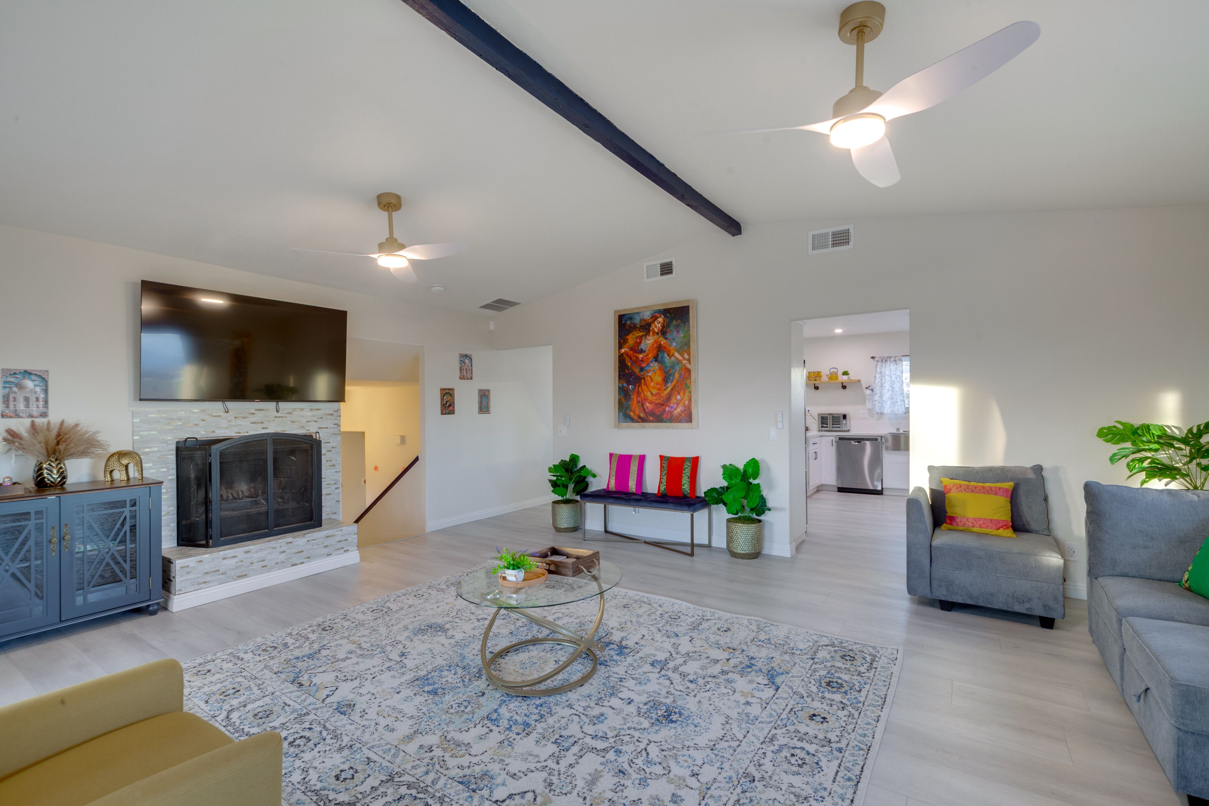Yucca Valley Vacation Rental | 3BR | 2.5BA | 2,000 Sq Ft | Steps Required