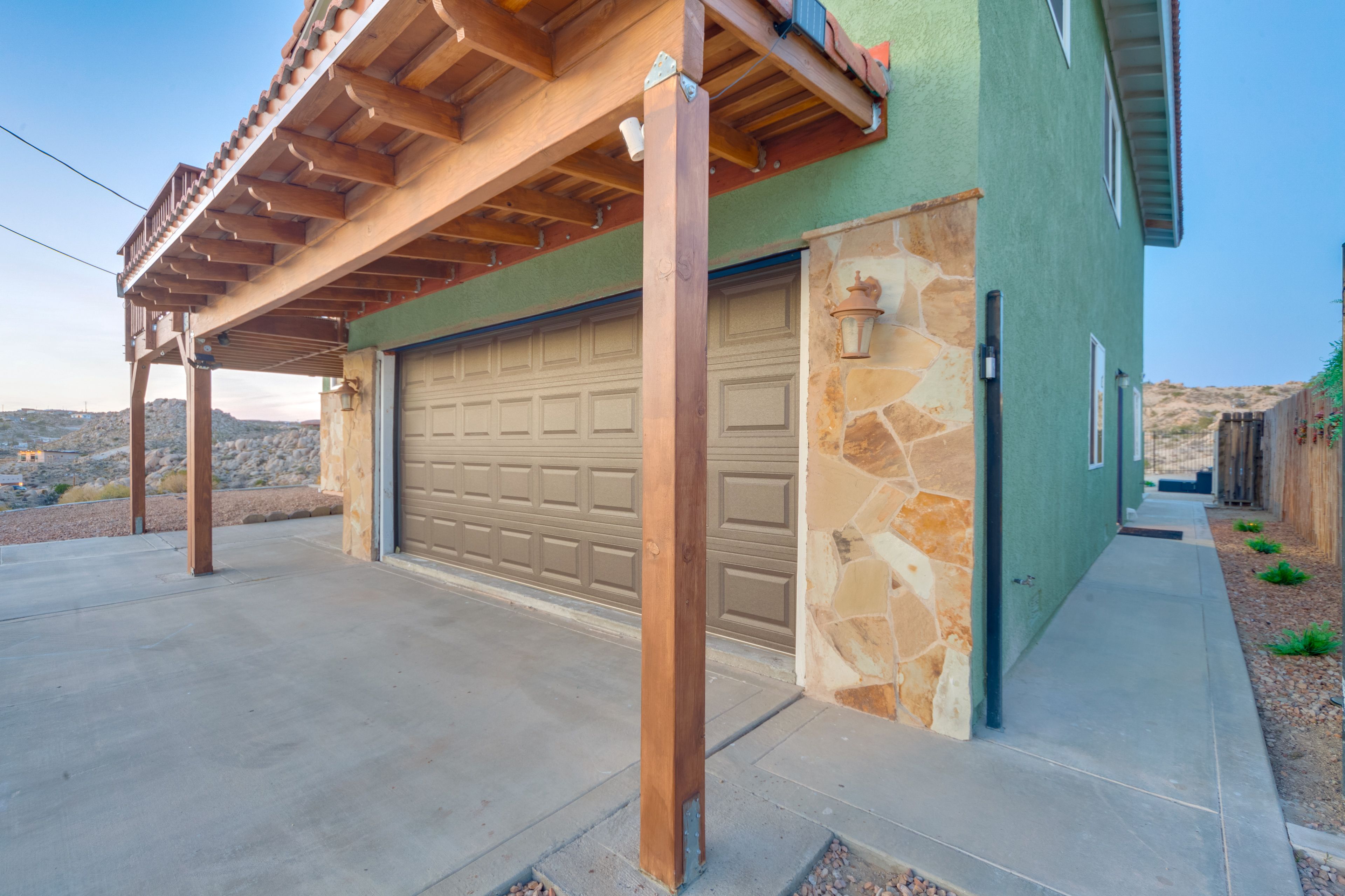 Garage Exterior | Home Main Entrance to the Right | 1st Floor