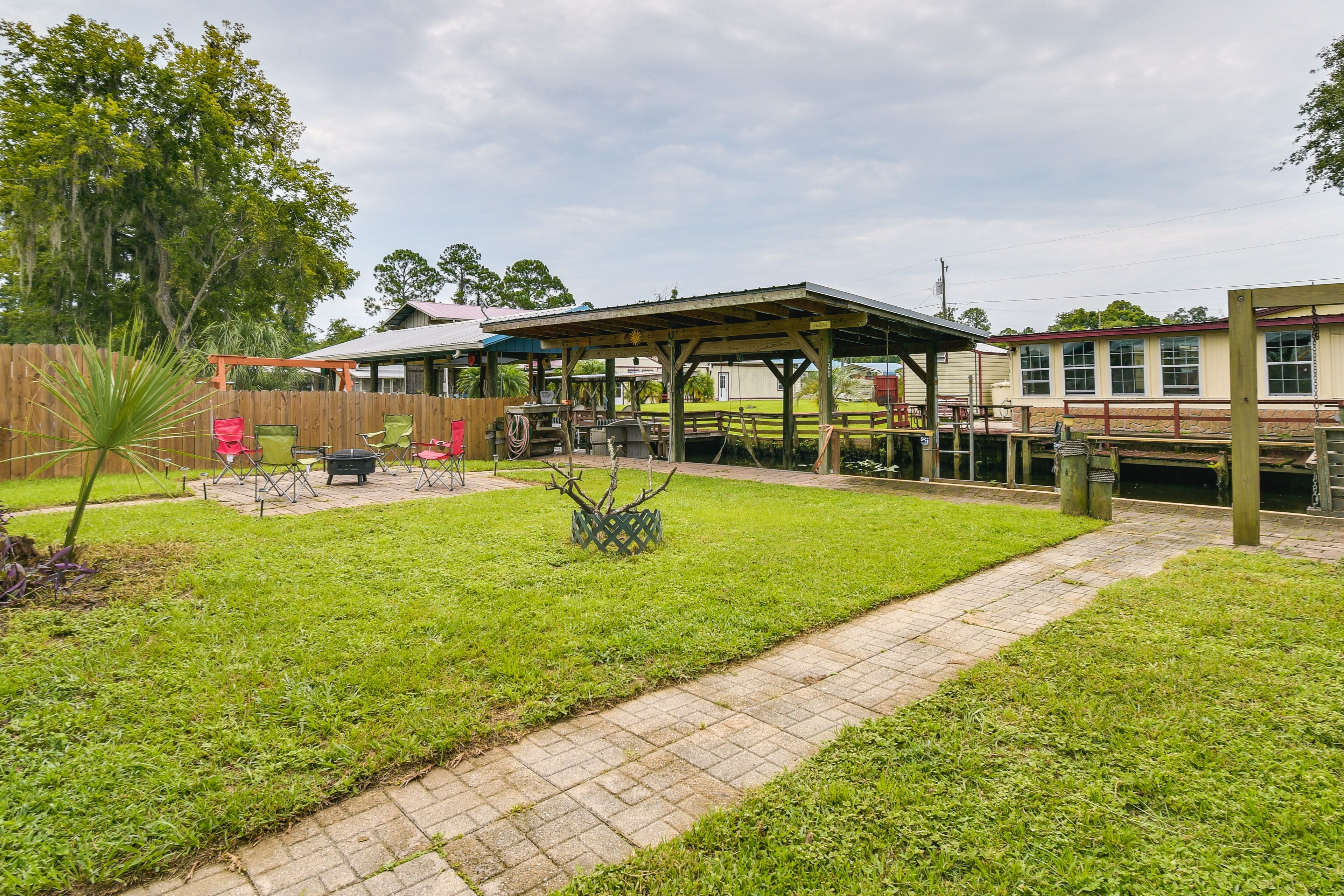 Yard Area | Fire Pit | Creek Access