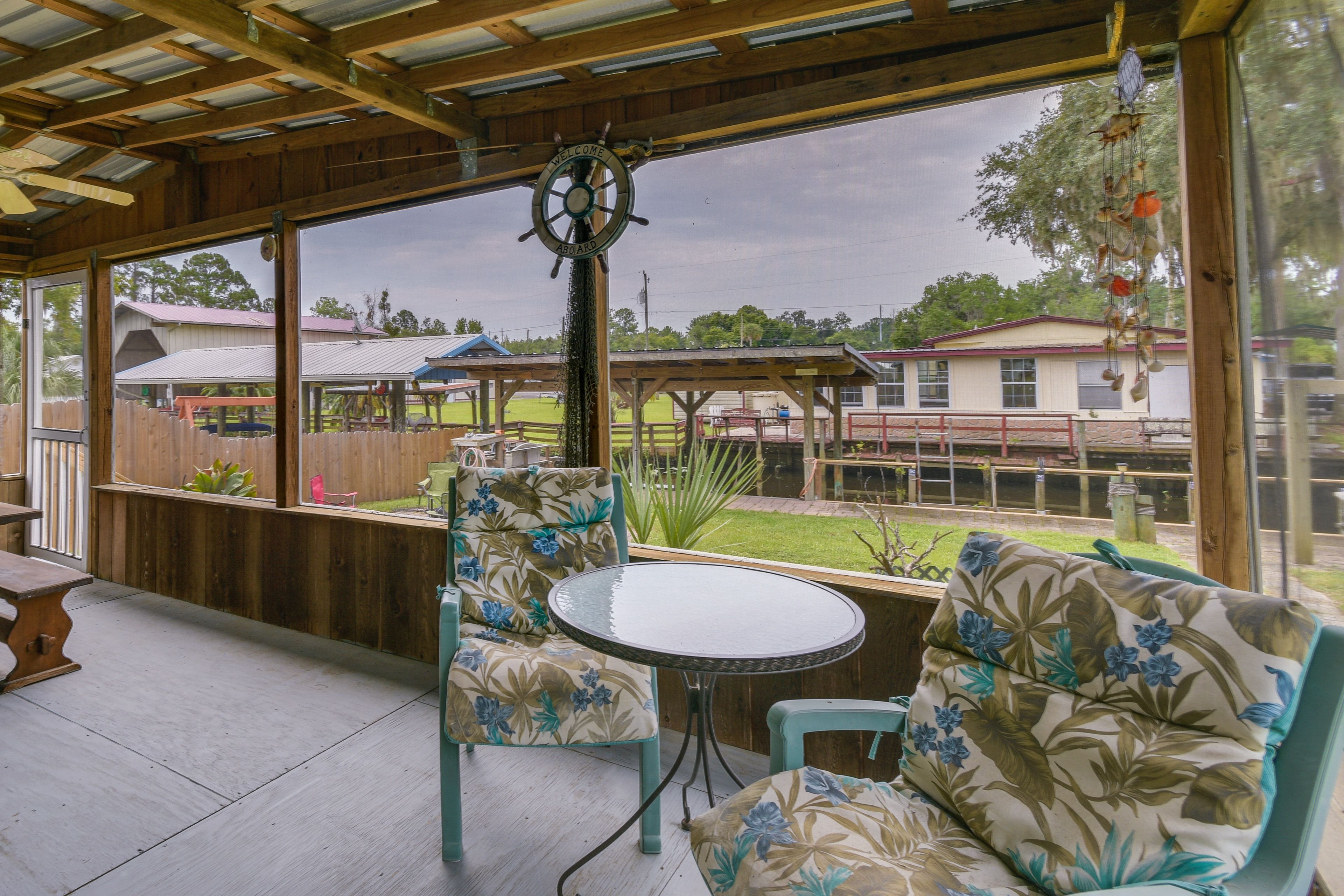 Screened-In Patio | Dining Areas | Deep Freezer