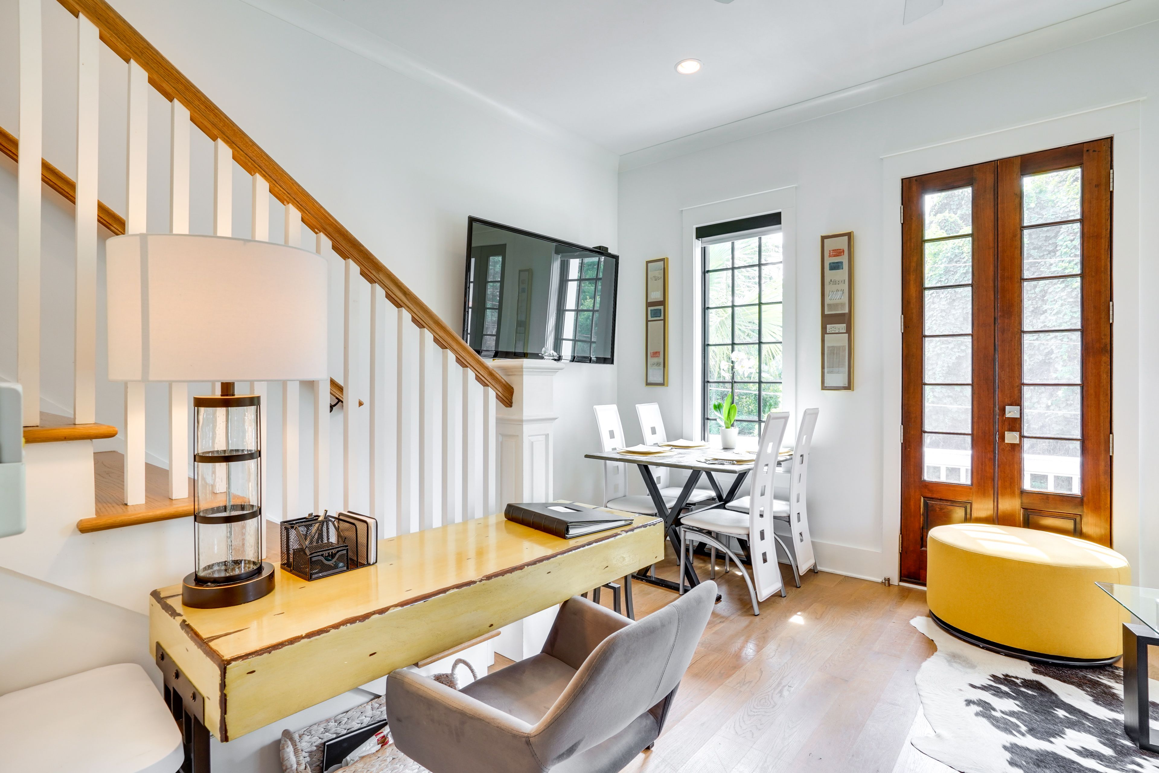 Living Room | Smart TV | Mini-Split A/C Unit | Central Heat