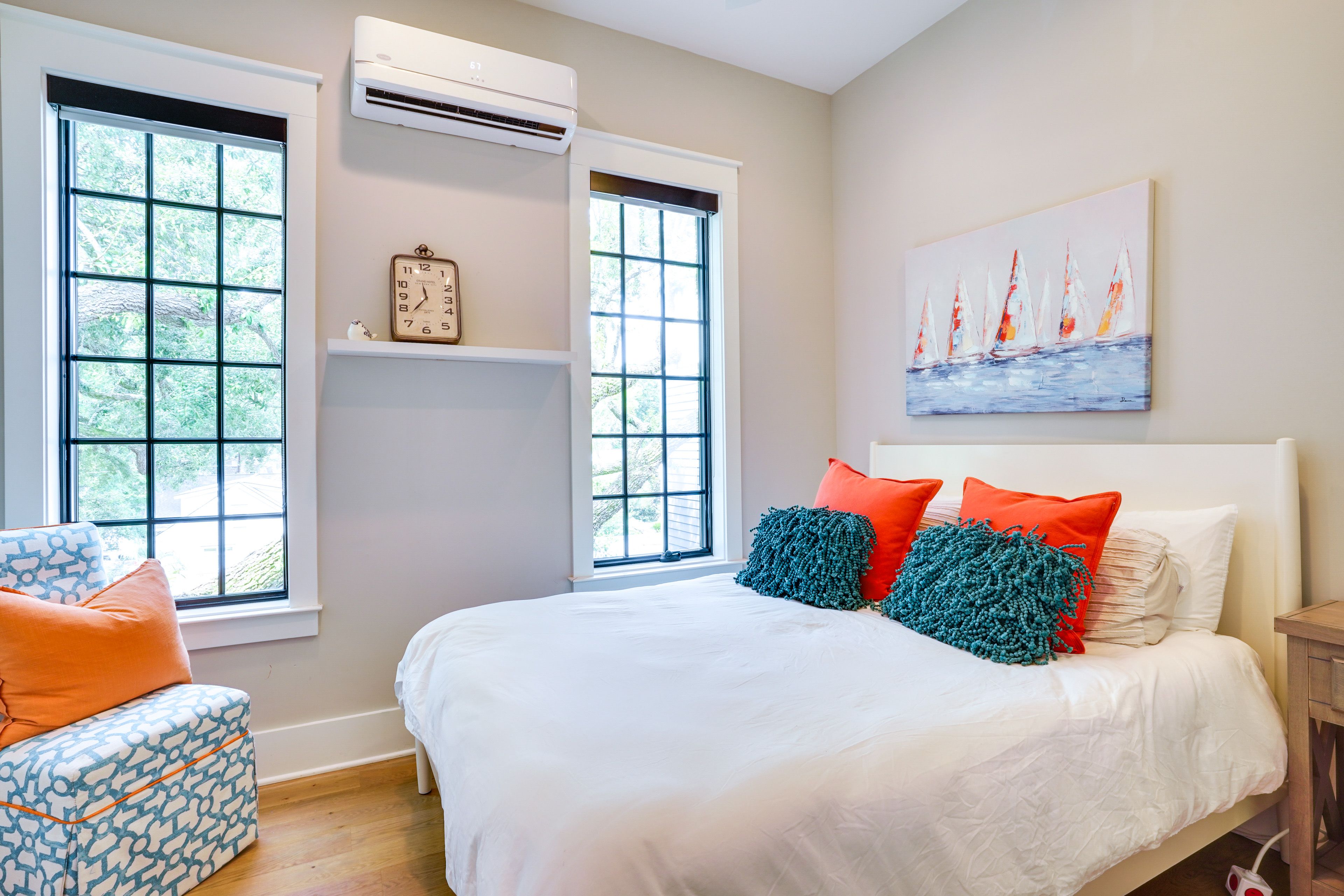 Bedroom 2 | Queen Bed | Pack 'n Play | Mini-Split A/C Unit