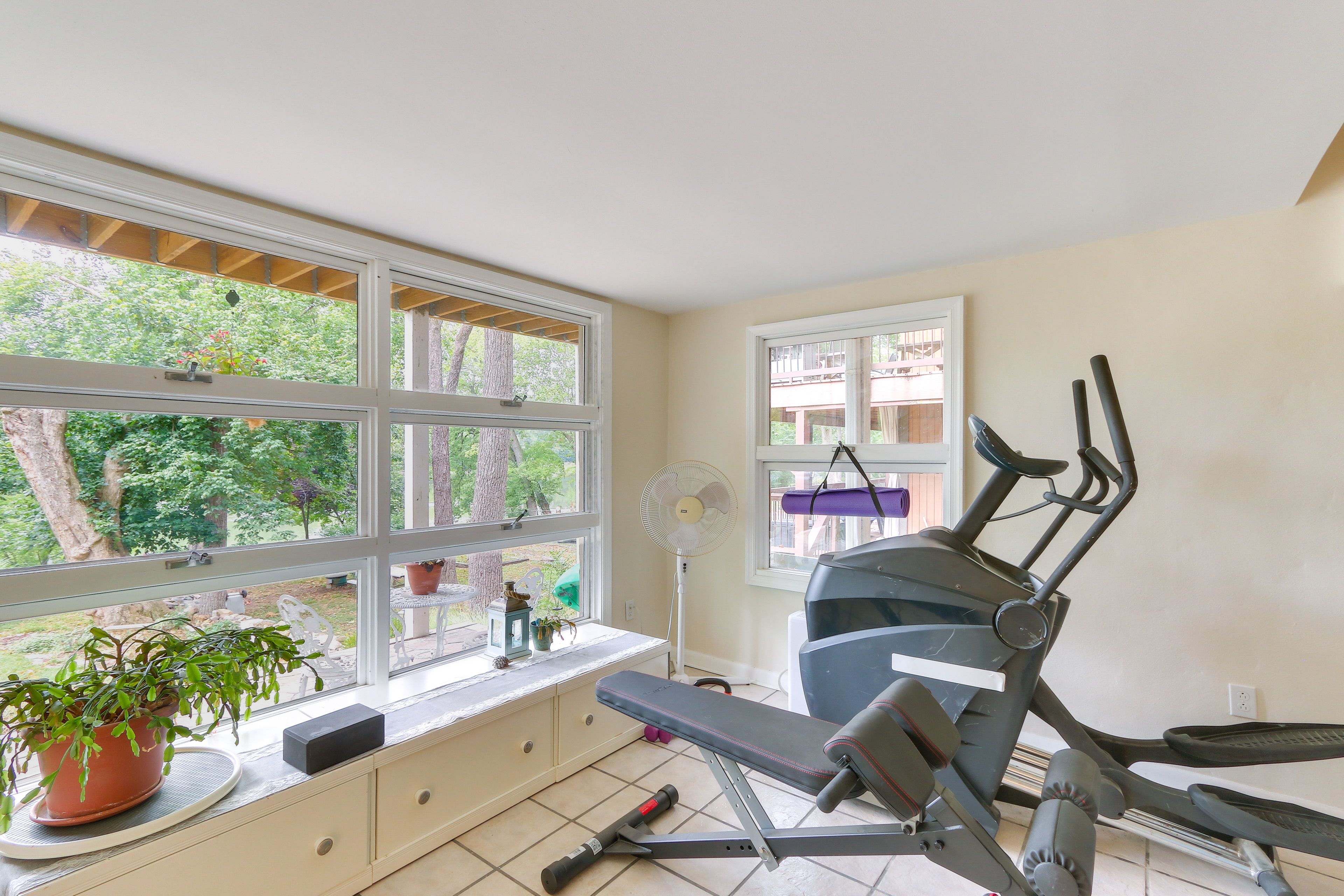 Home Gym | Yoga Mat | Elliptical Machine | Workout Bench