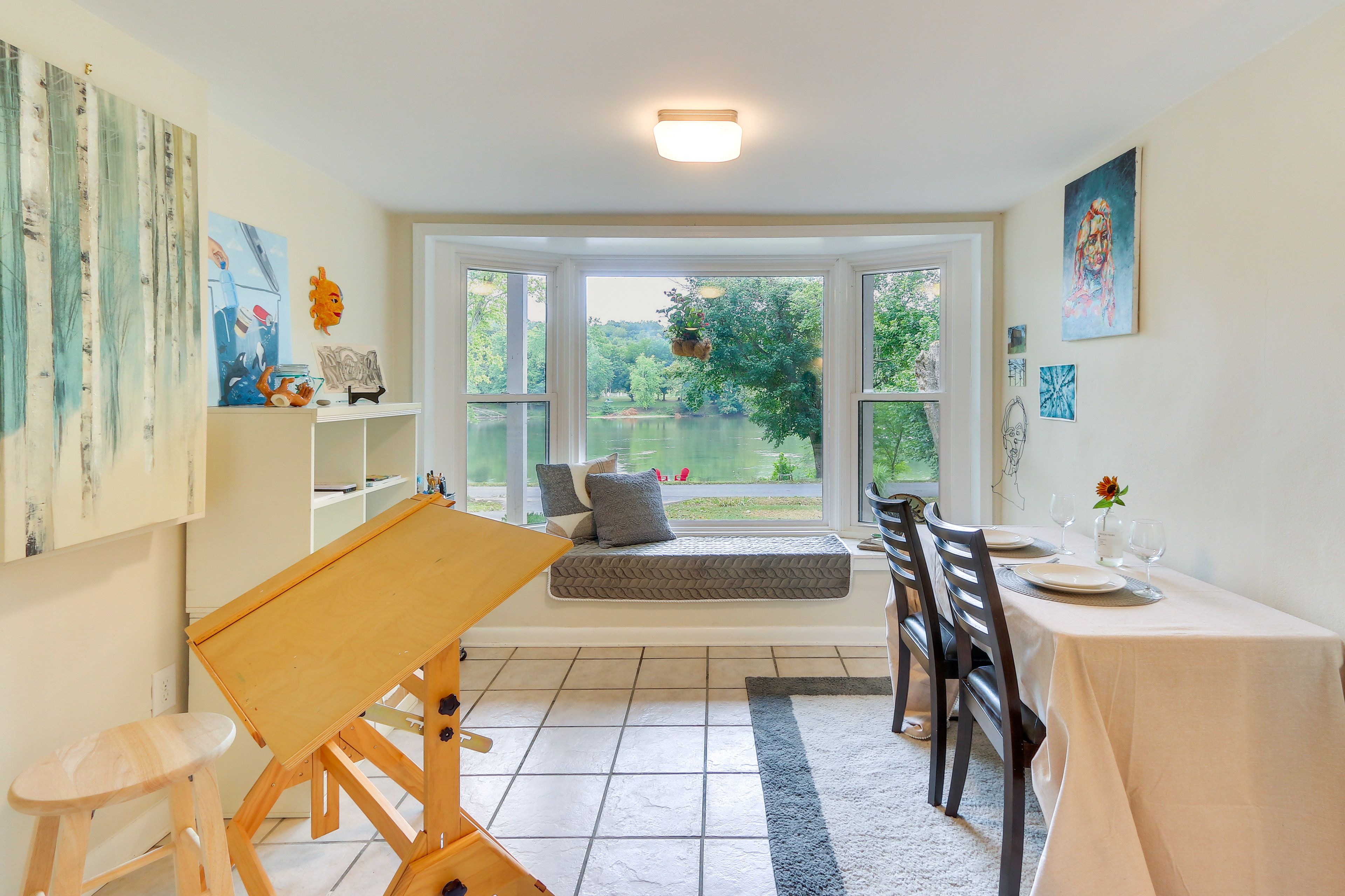 Dining Area | Easel | Board Games | Books
