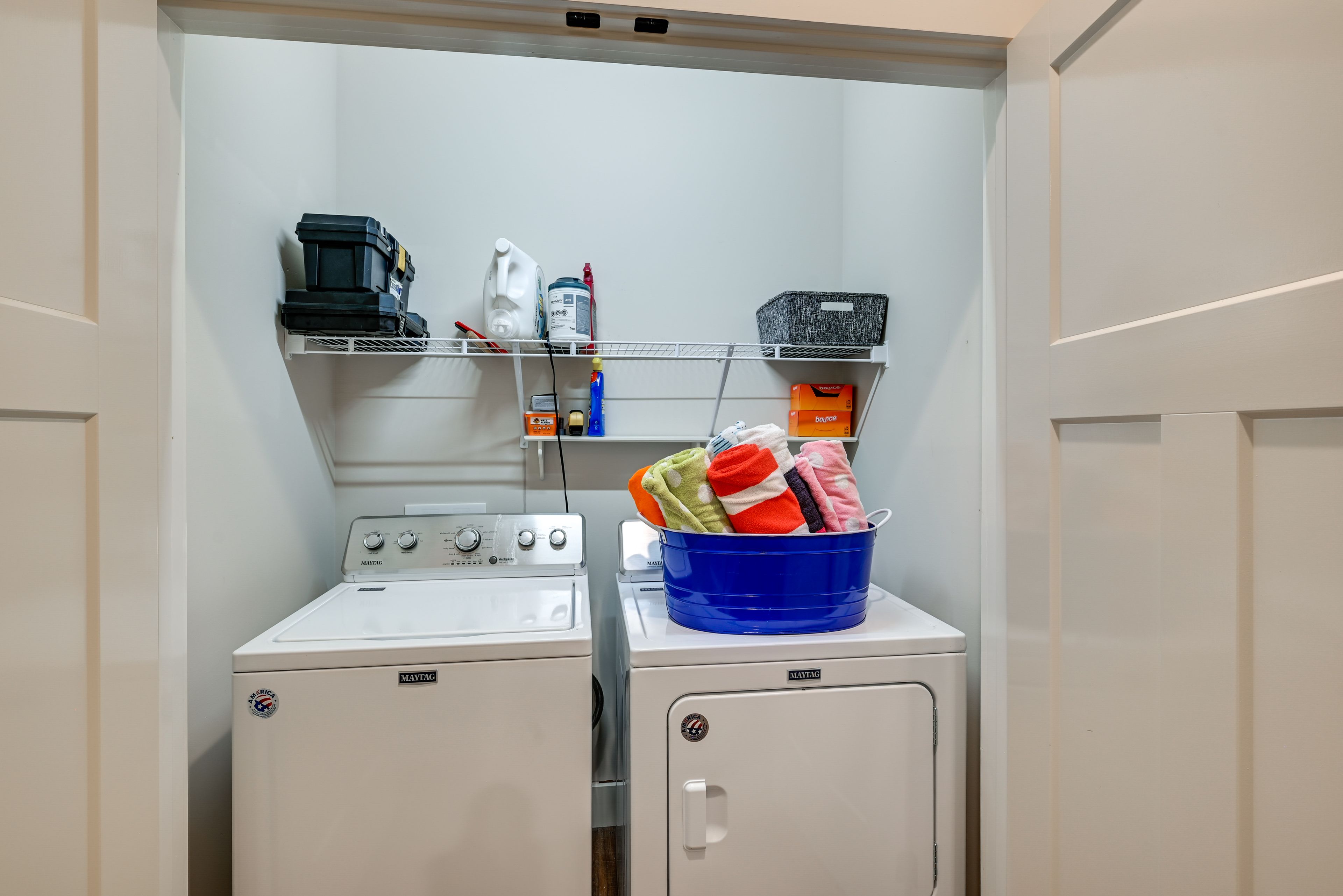 Laundry Closet | Laundry Detergent Provided