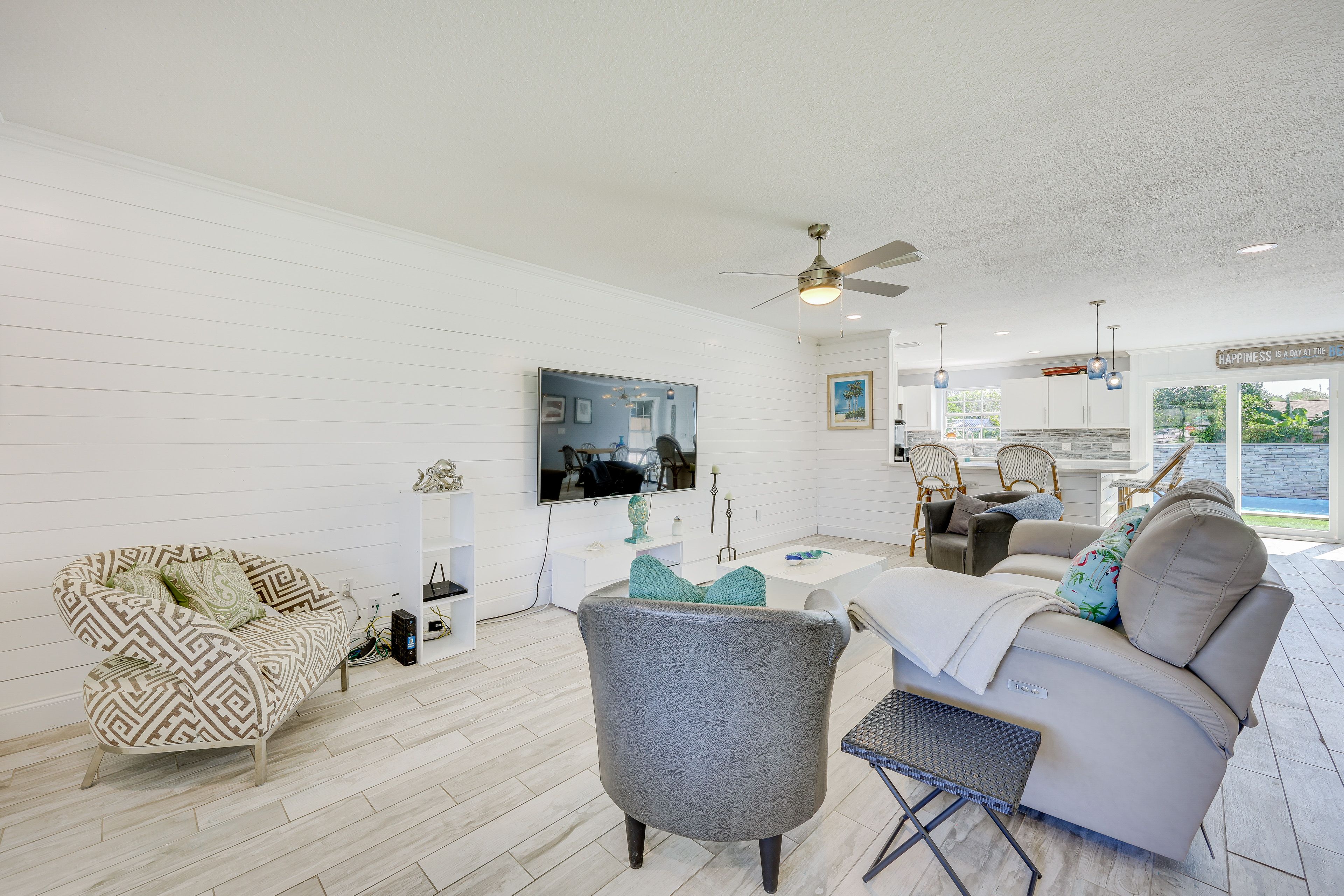Living Room | Queen Sleeper Sofa | Central Heating & Air Conditioning