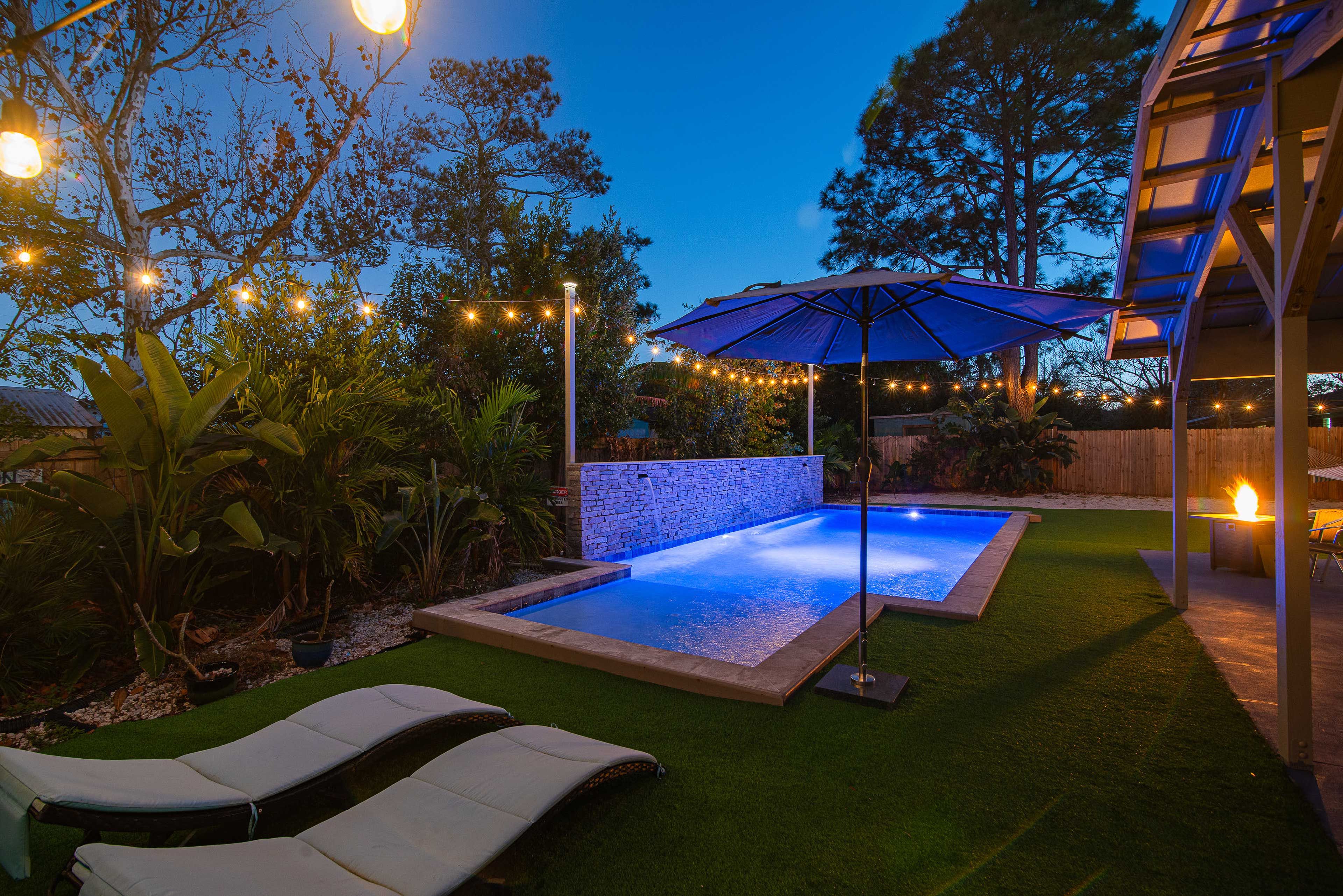 Pool at Night