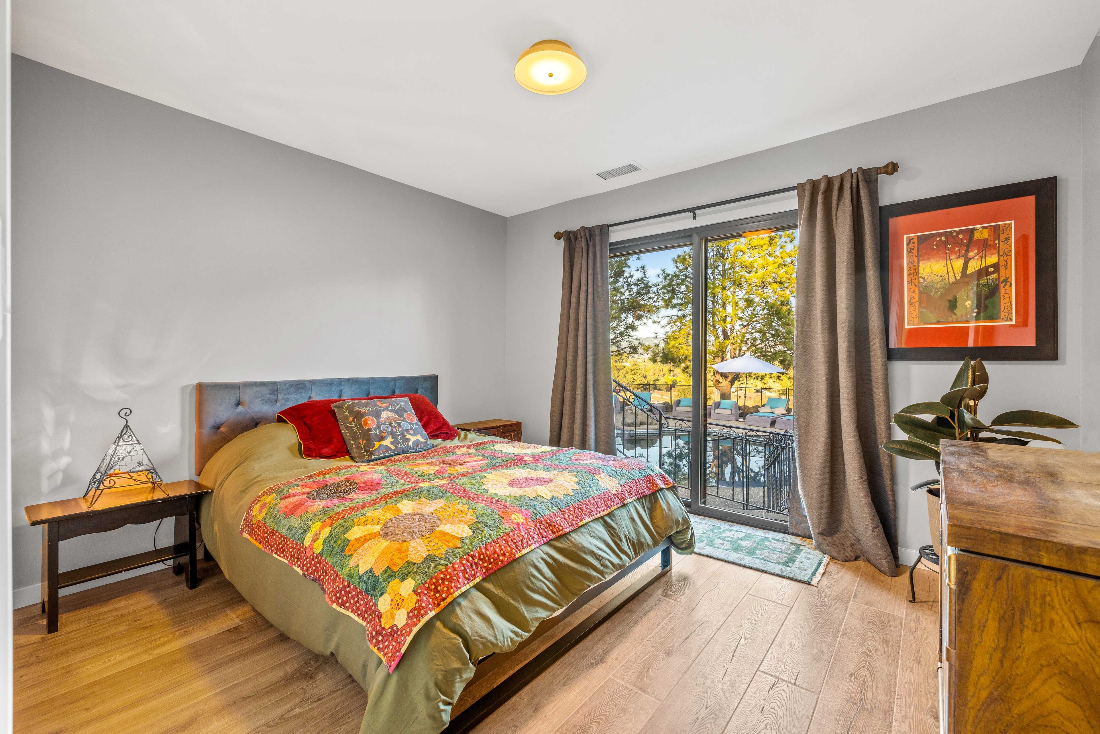 Bedroom 3 | Queen Bed | Access to Outdoor Pool