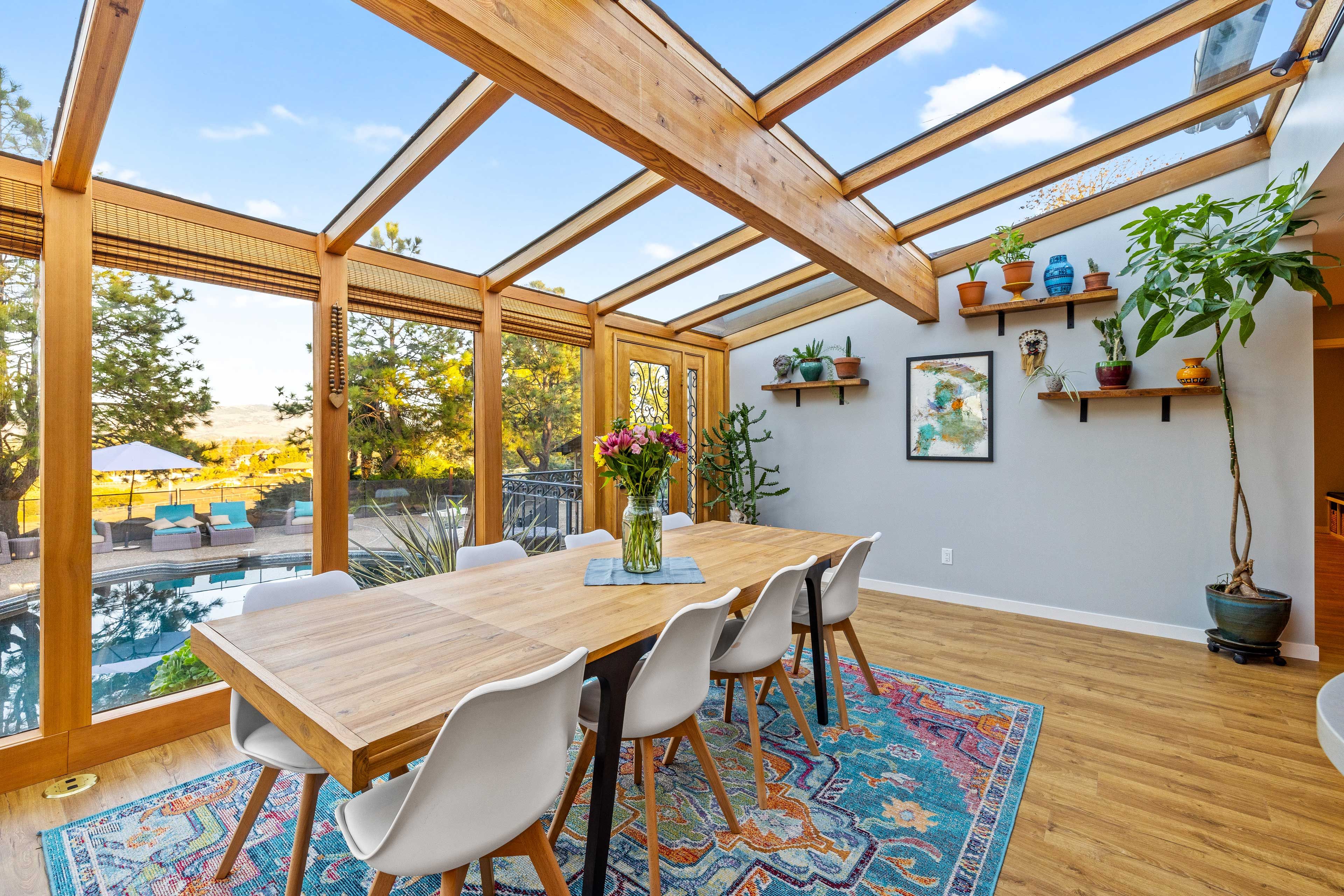 Solarium | Dining Area | Pool Views | Access to Large Deck