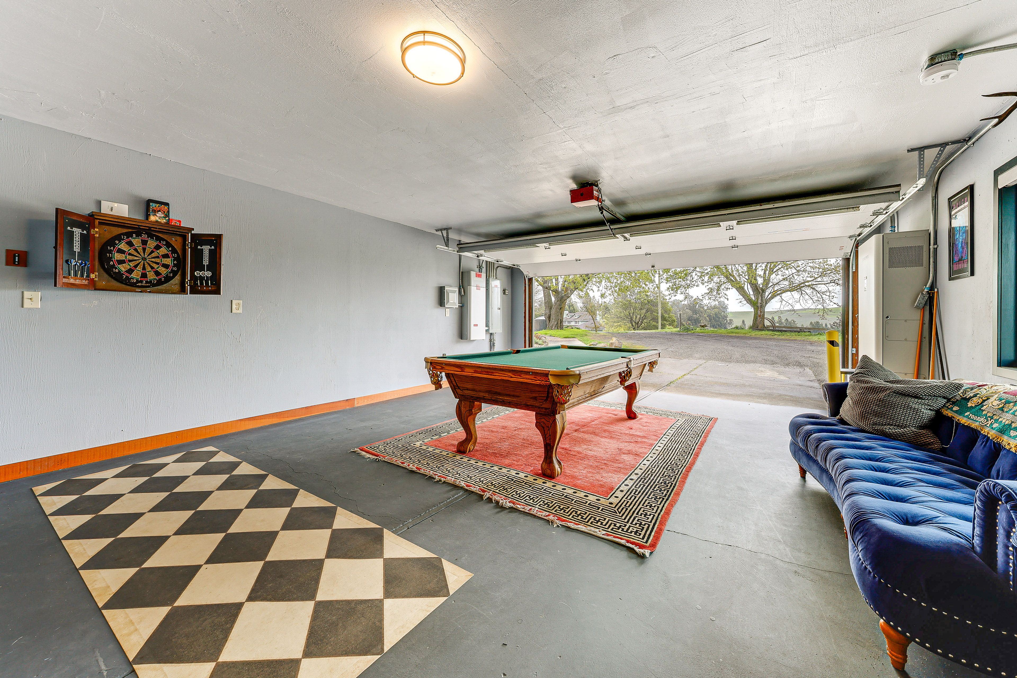 Game Room (Garage) | Pool Table | Dartboard