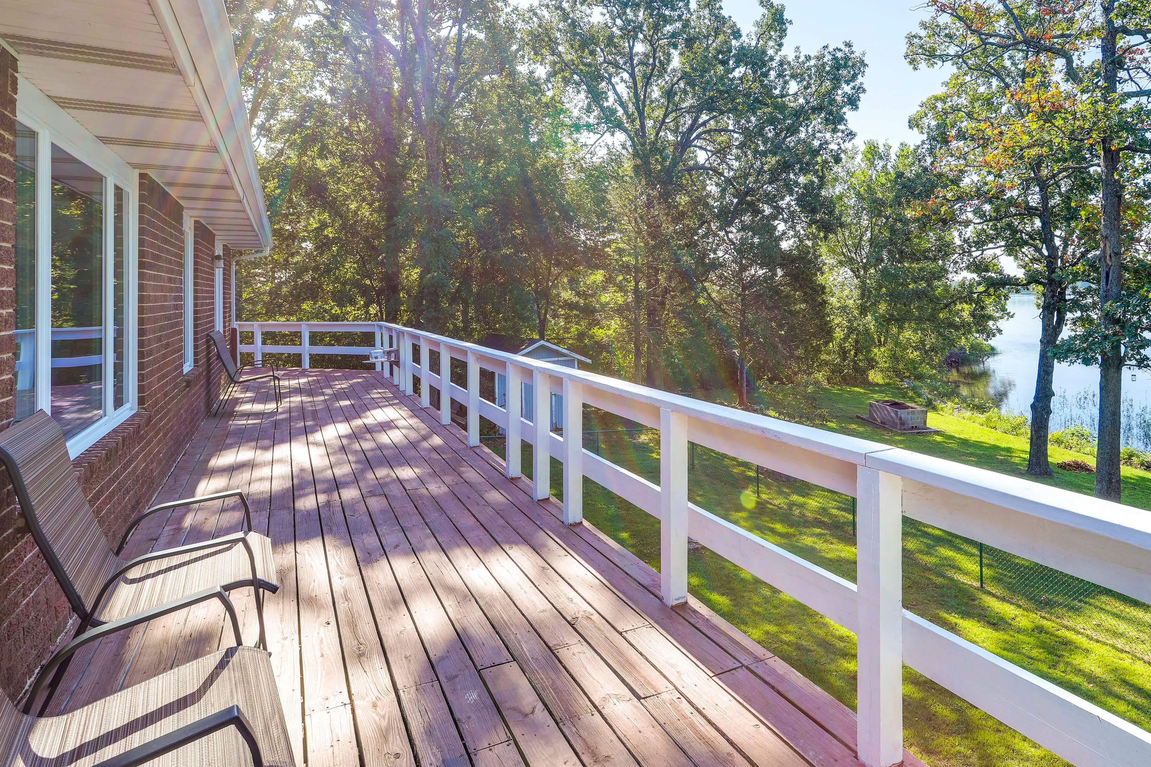 Deck | Outdoor Seating | Crown Lake Views