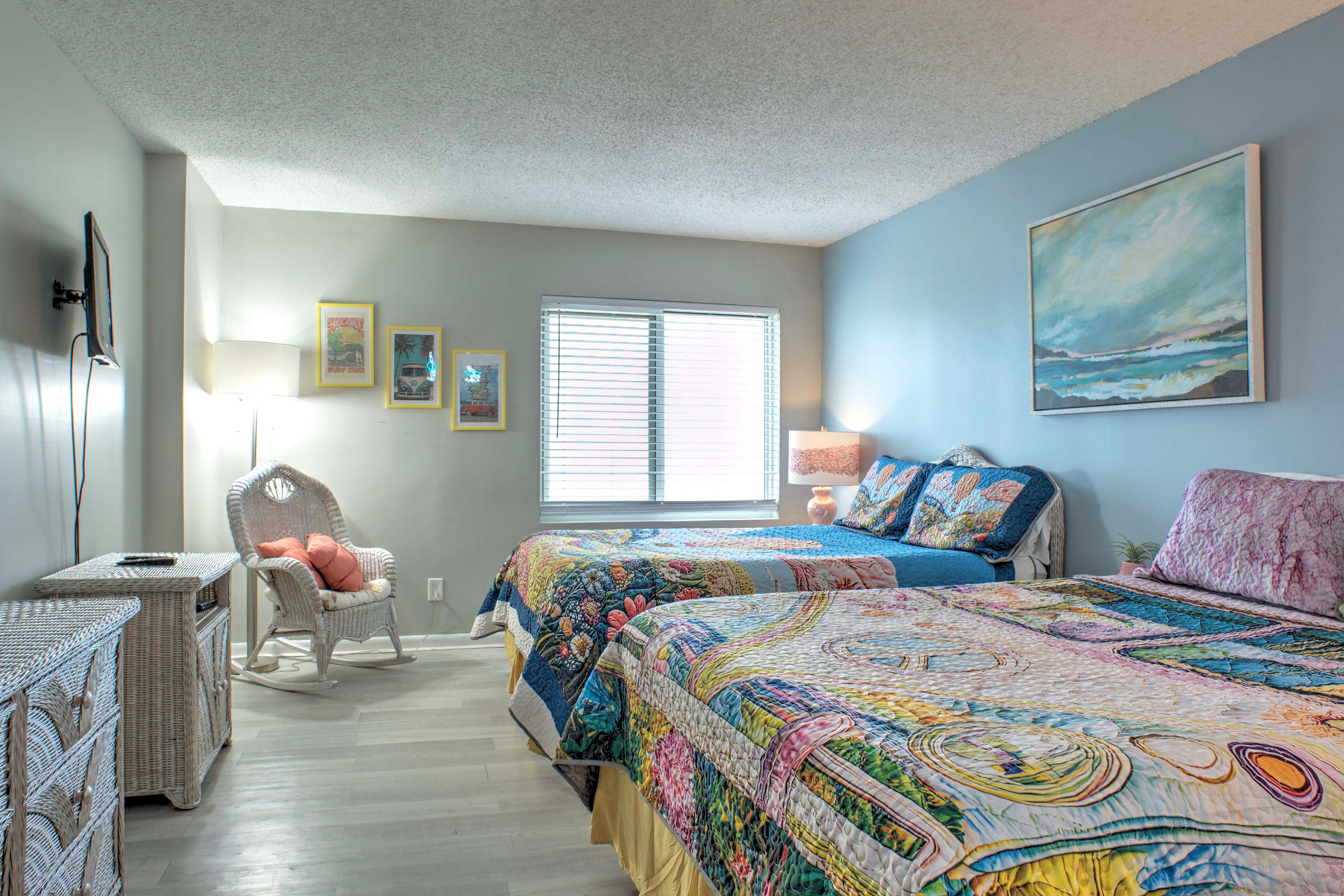 Bedroom 2 | 2 Queen Beds | Linens Provided