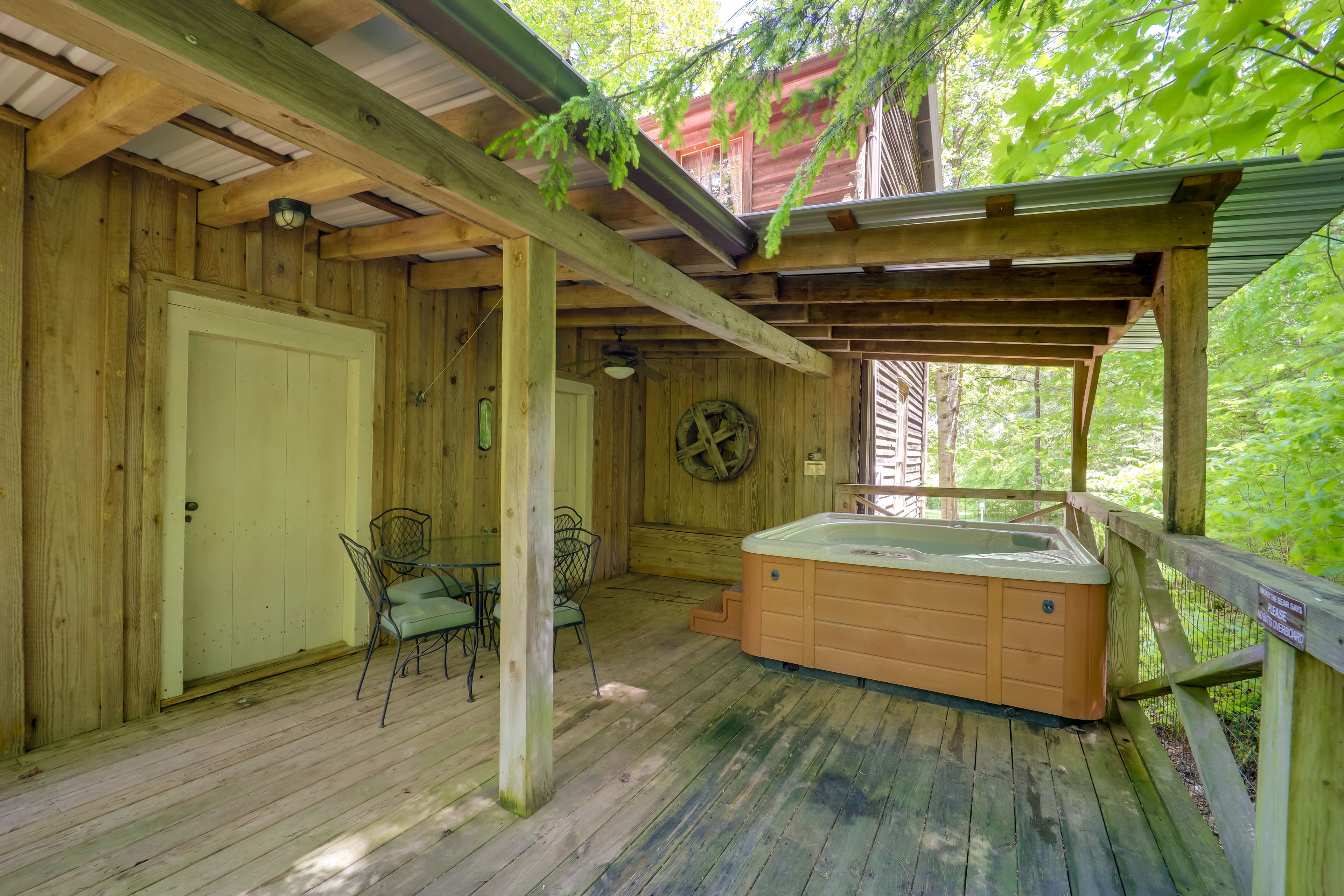Covered Deck | Private Hot Tub | Gas Grill