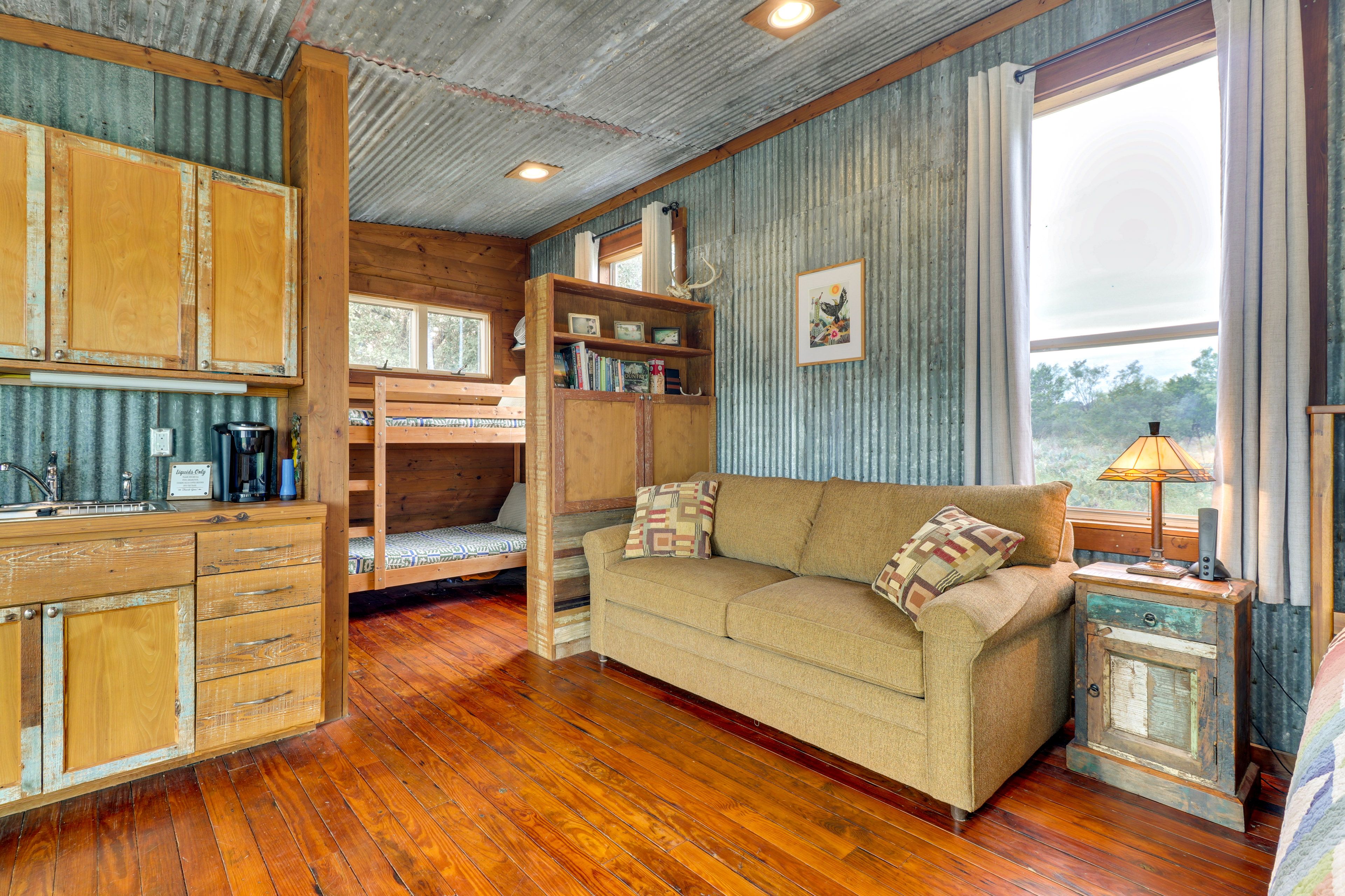 Studio | Queen Sleeper Sofa | Twin Bunk Bed