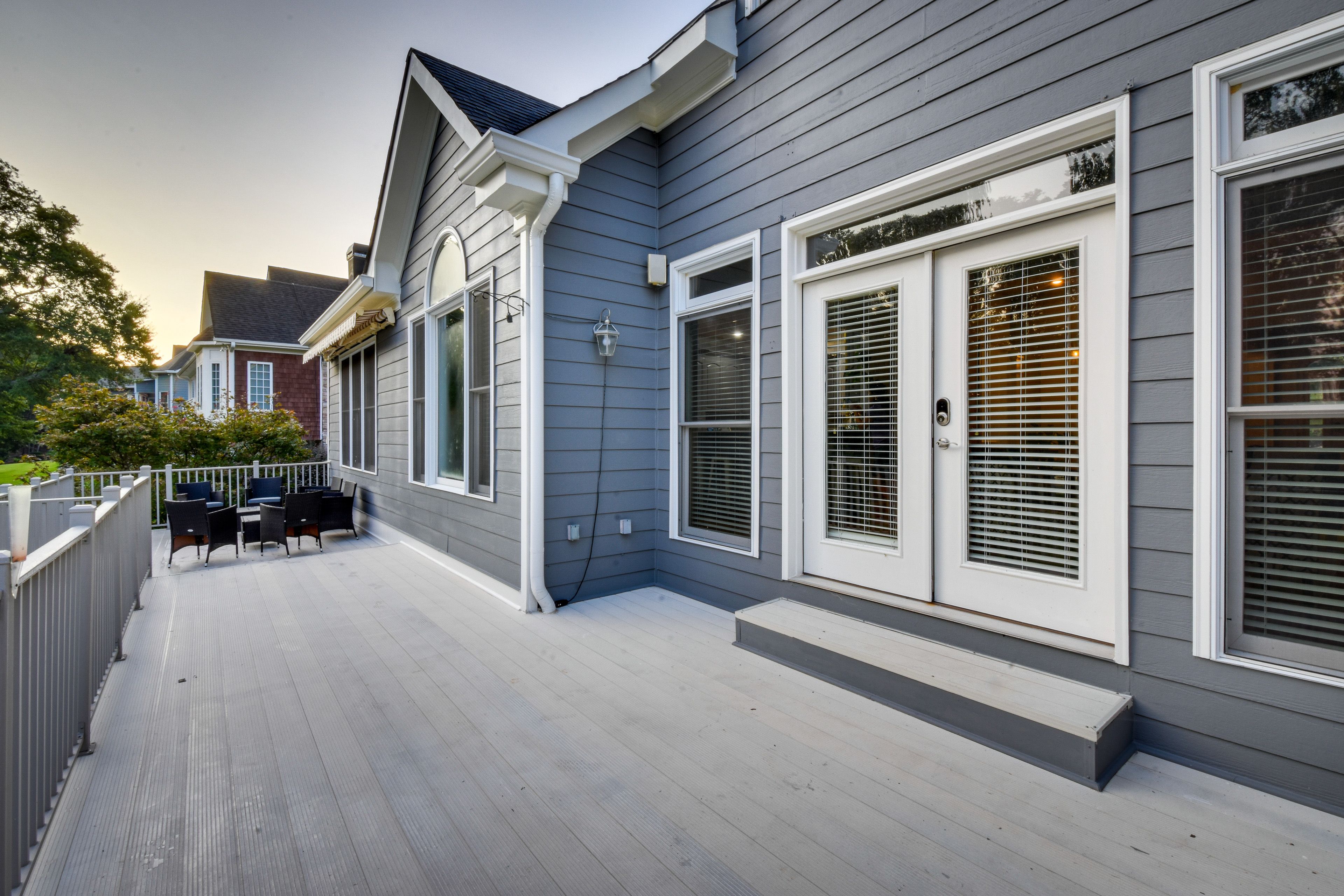 Deck | Lounge Seating | Water Views