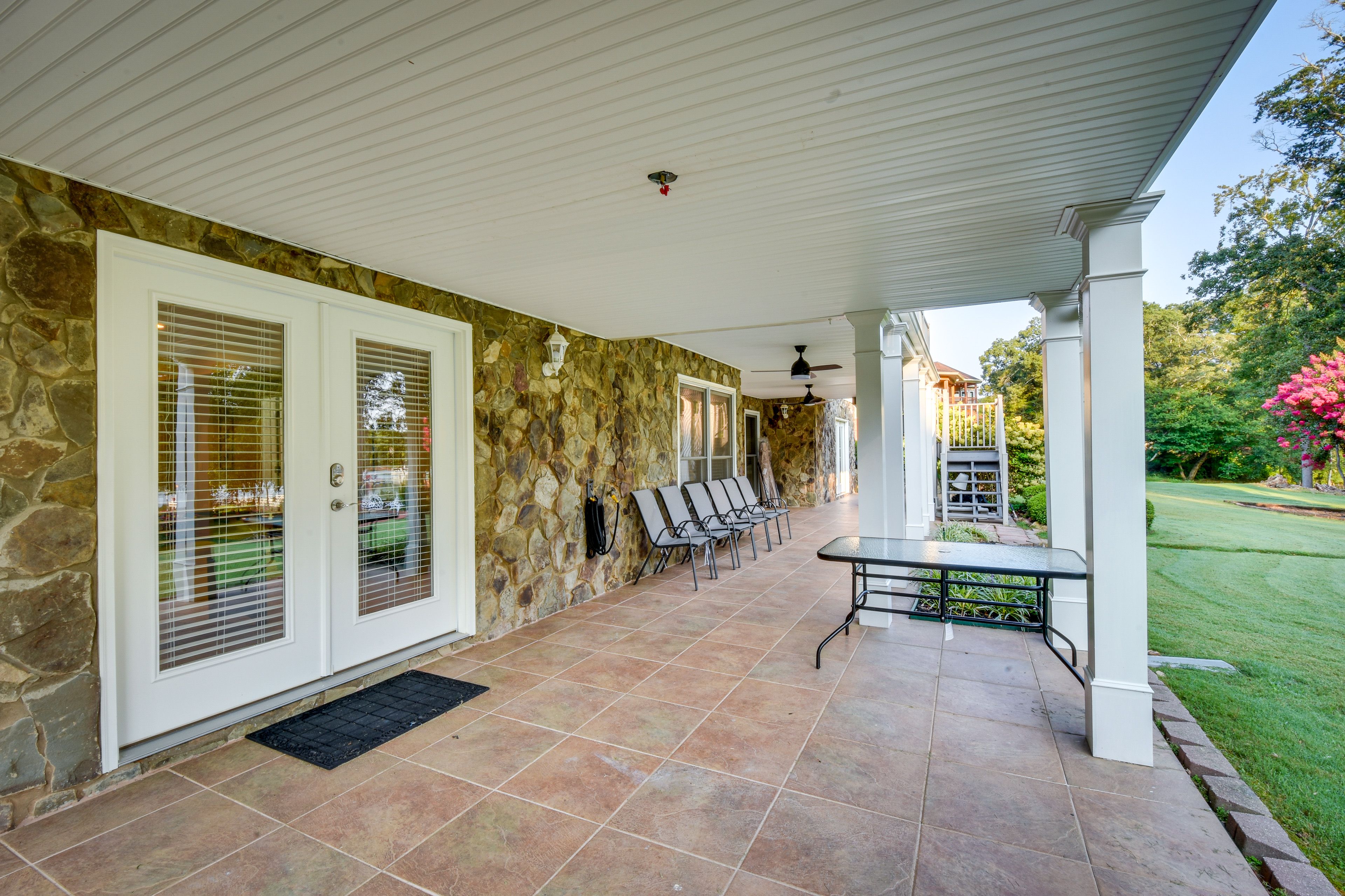 Covered Patio | Grill | Ceiling Fans