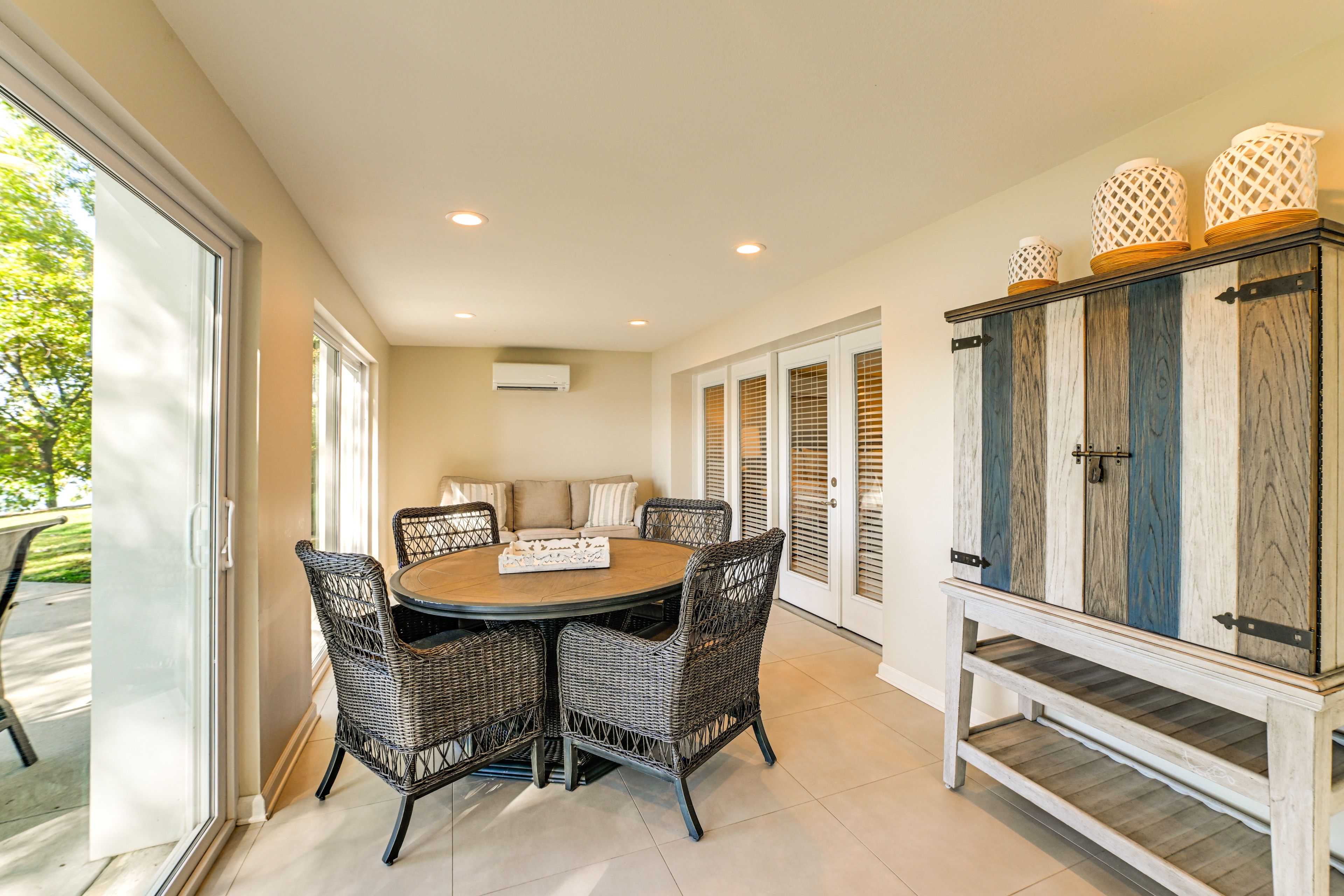 Enclosed Patio | Lower Level | Sleeper Sofa