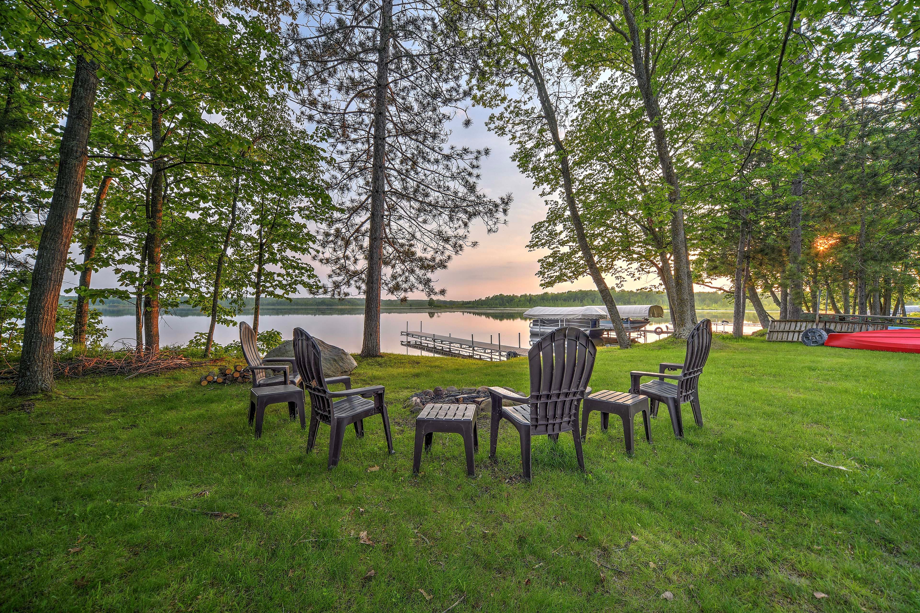 Spacious Yard | Fire Pit | Boat Dock | Lake Access
