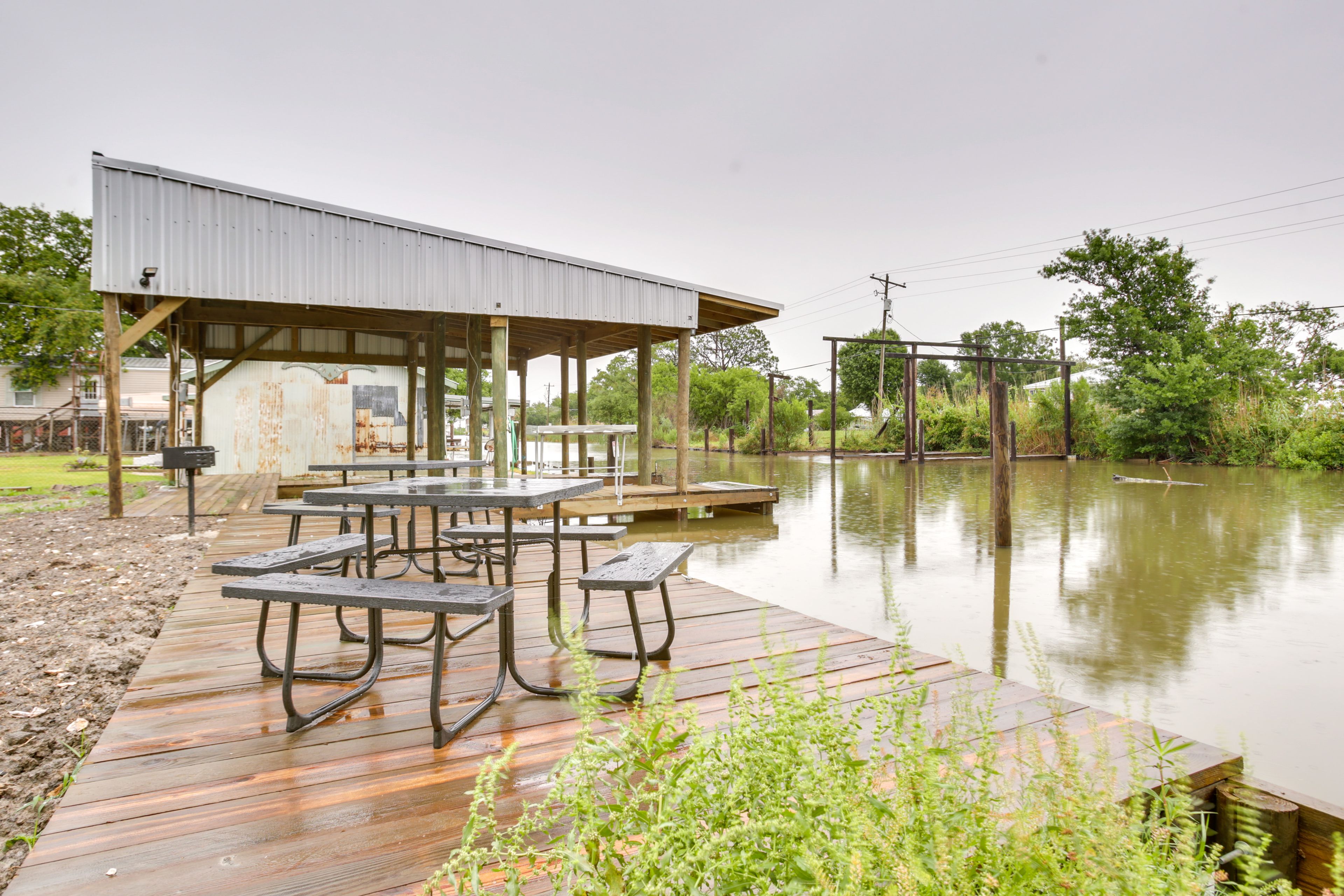 Dock | 2 Covered Boat Slips Shared With Joining Property