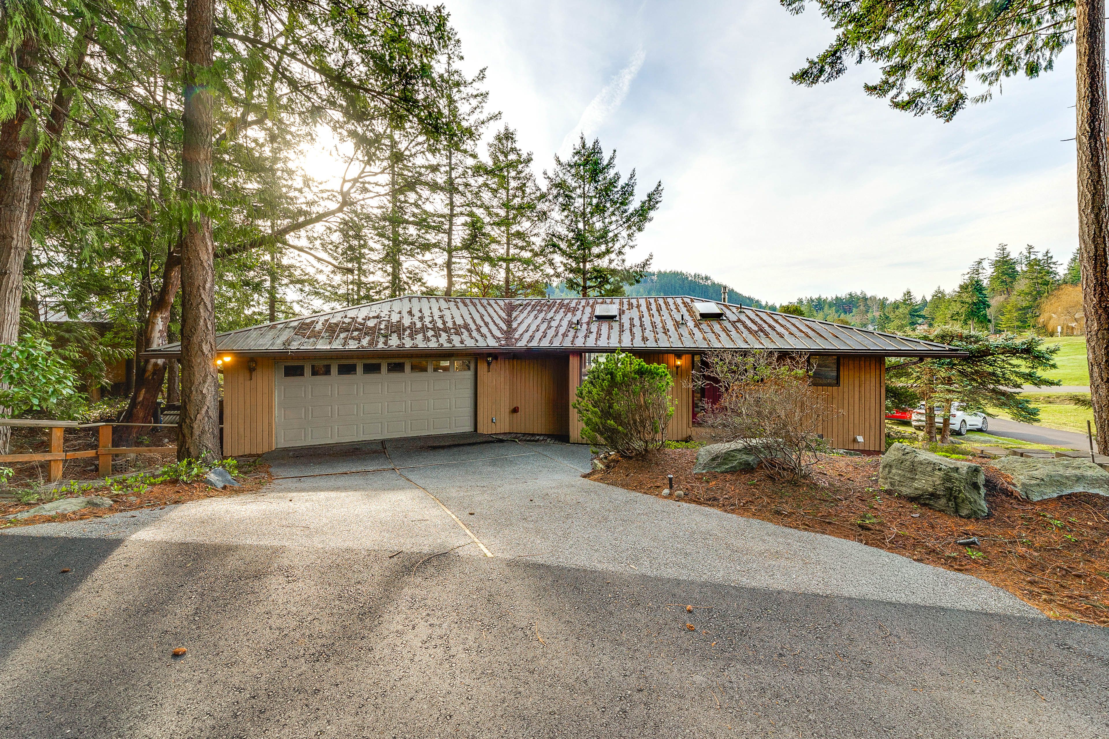 Property Exterior | Deck w/ Golf Course Views