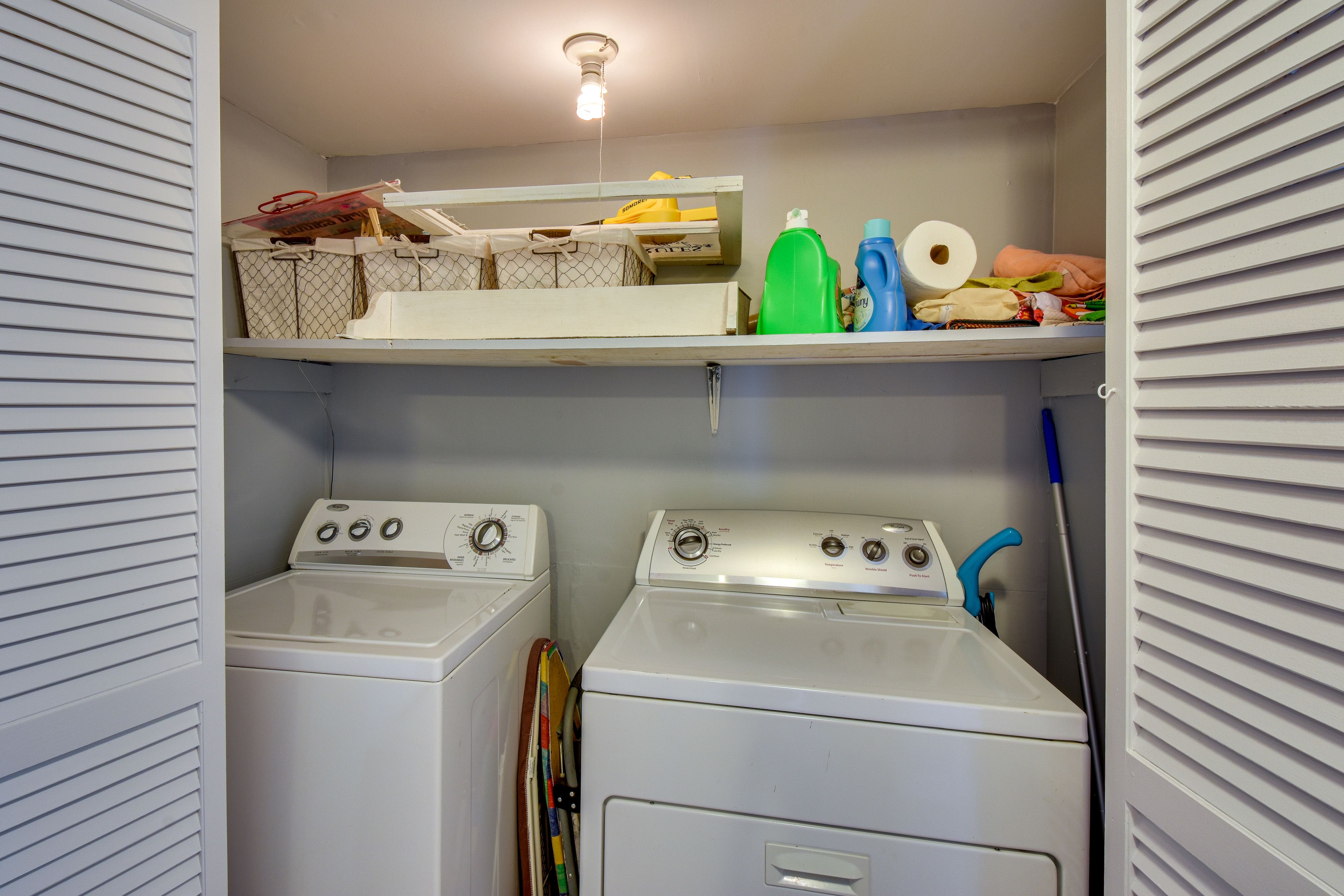 Laundry Closet | Laundry Detergent Provided