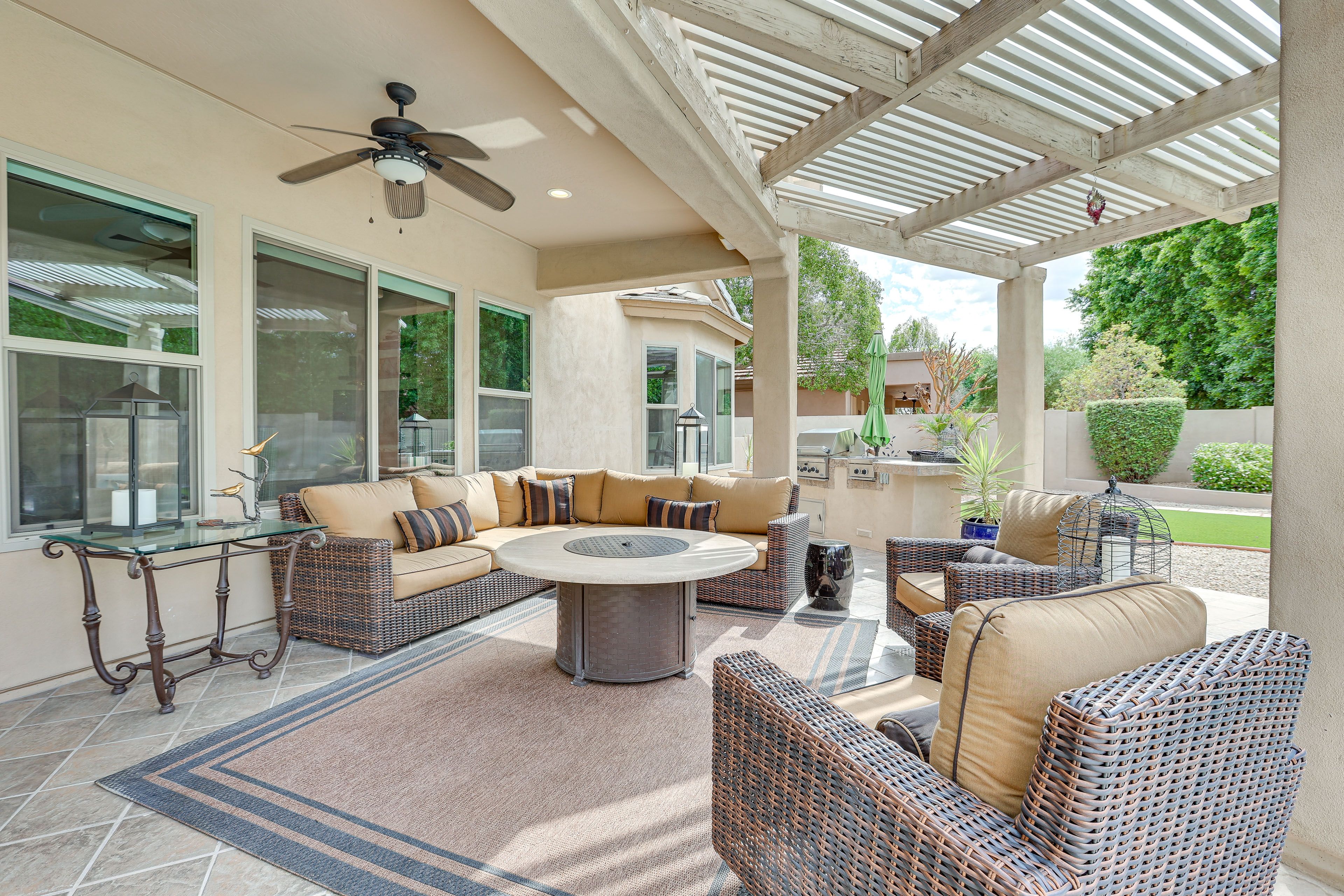 Covered Patio | Private Grilling Station | ~33 Mi to Old Town Scottsdale