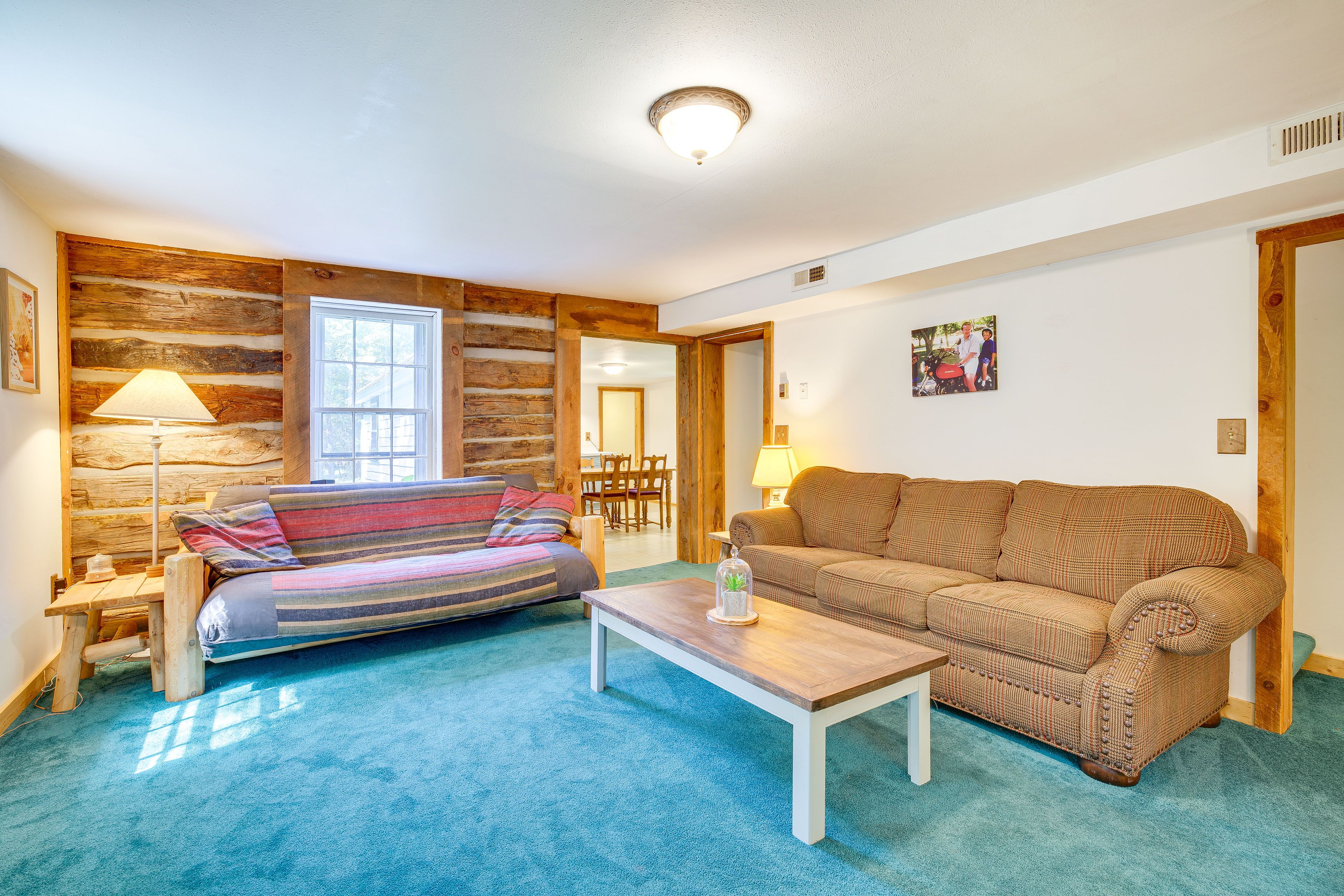 Living Room | 2 Full Sleeper Sofas | DVD Player | Central Heating