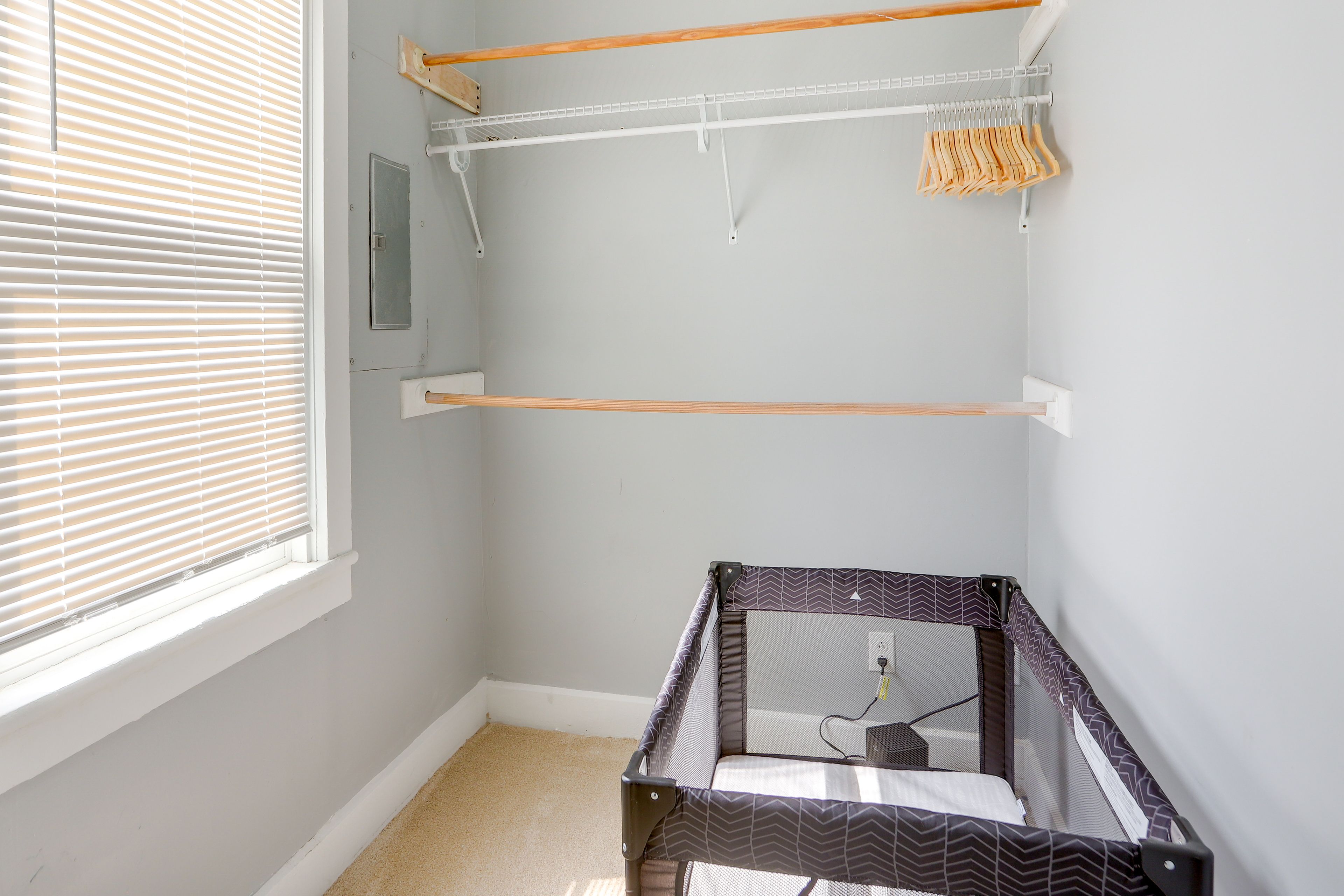 Walk-In Closet | Crib + Pack 'n Play Available