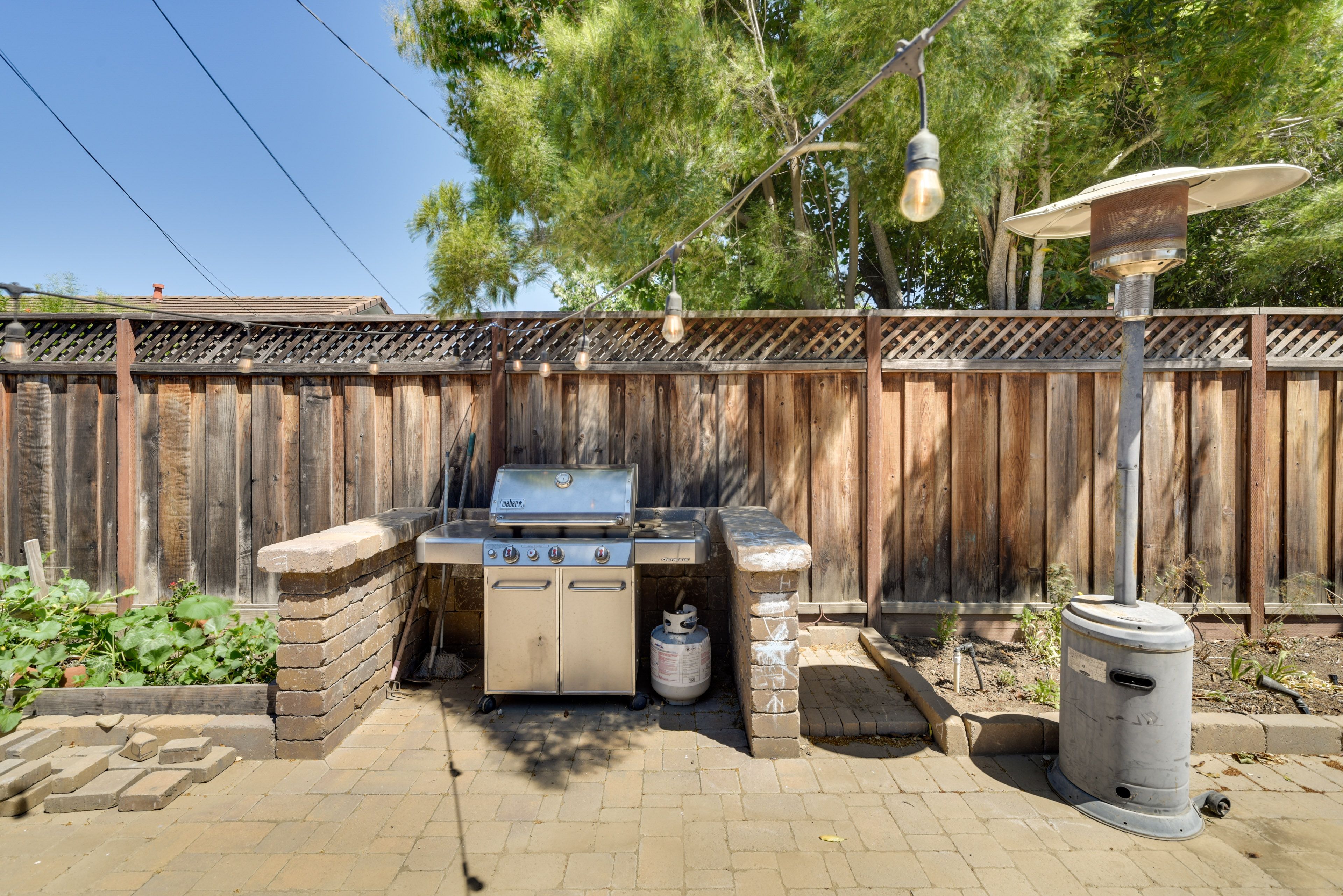 Fenced-In Yard | Gas Grill