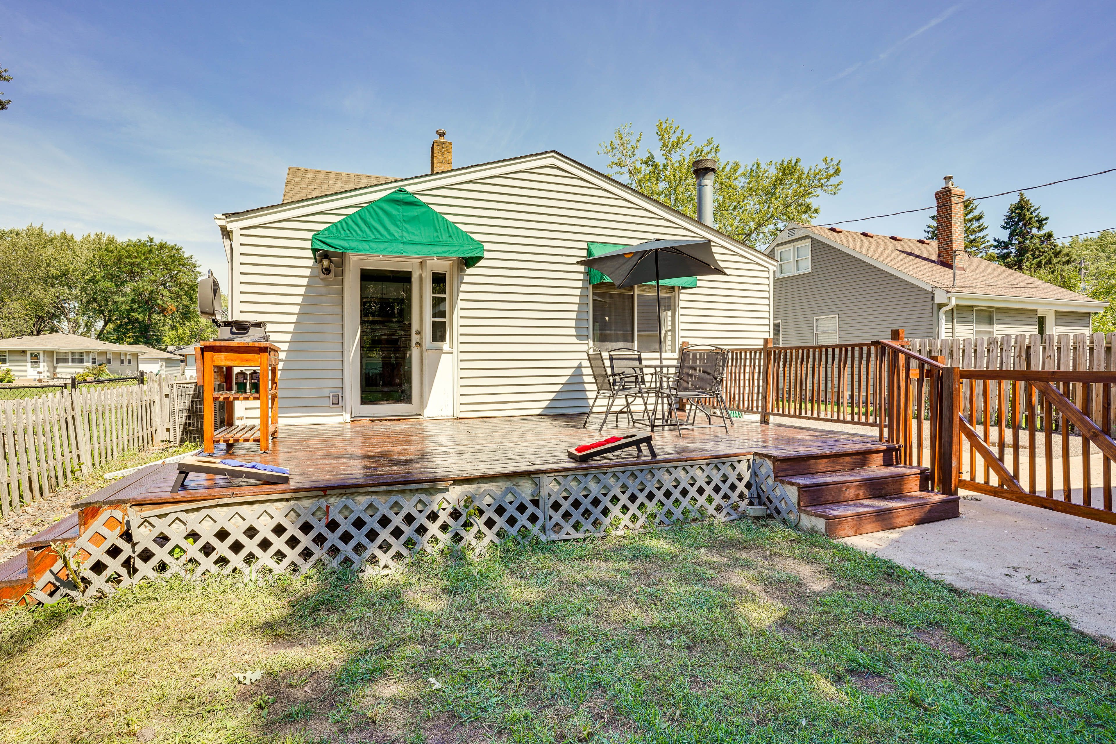 Home Exterior | Deck w/ Dining Area