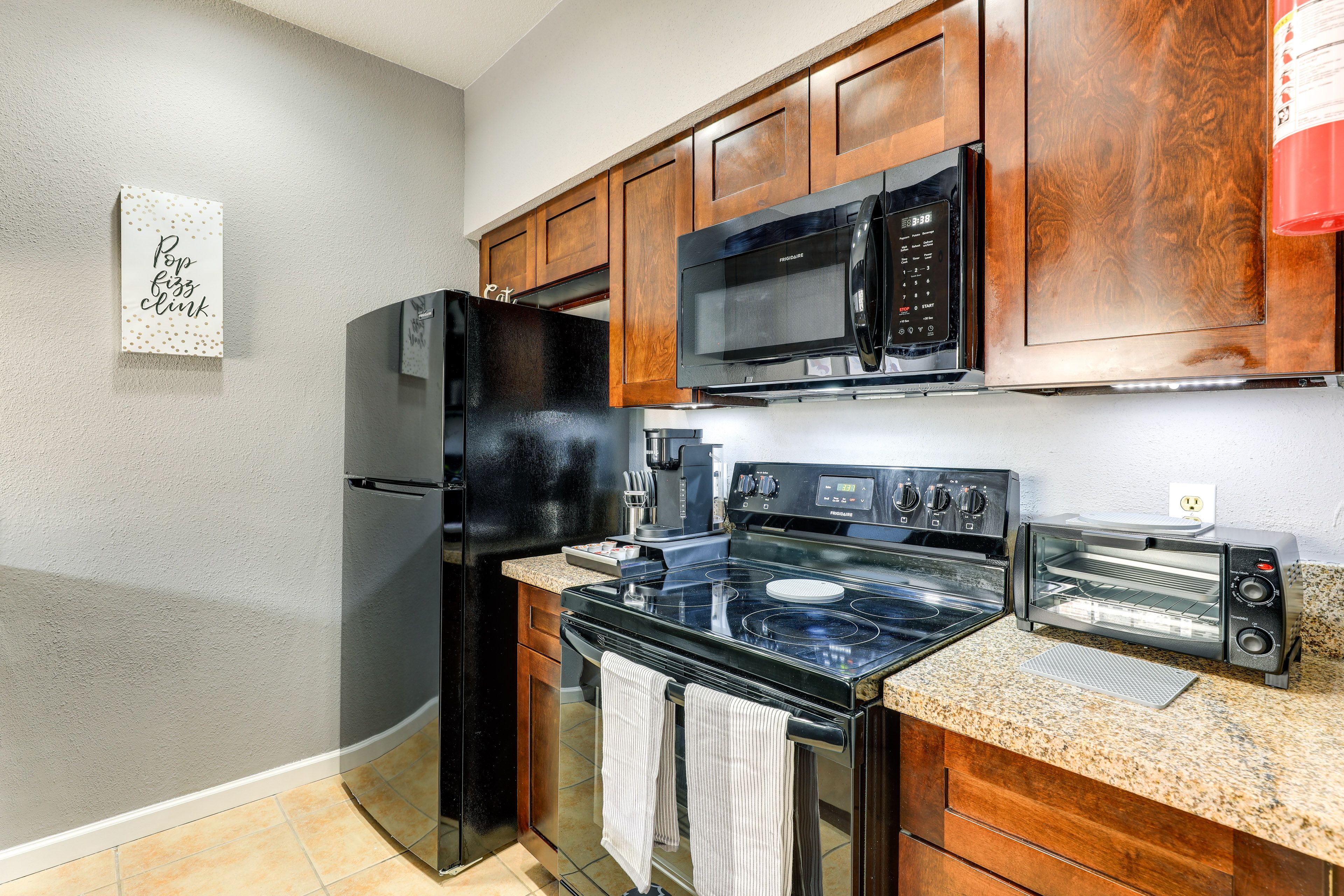 Kitchen | Coffee Maker | Toaster Oven | Dishware & Flatware
