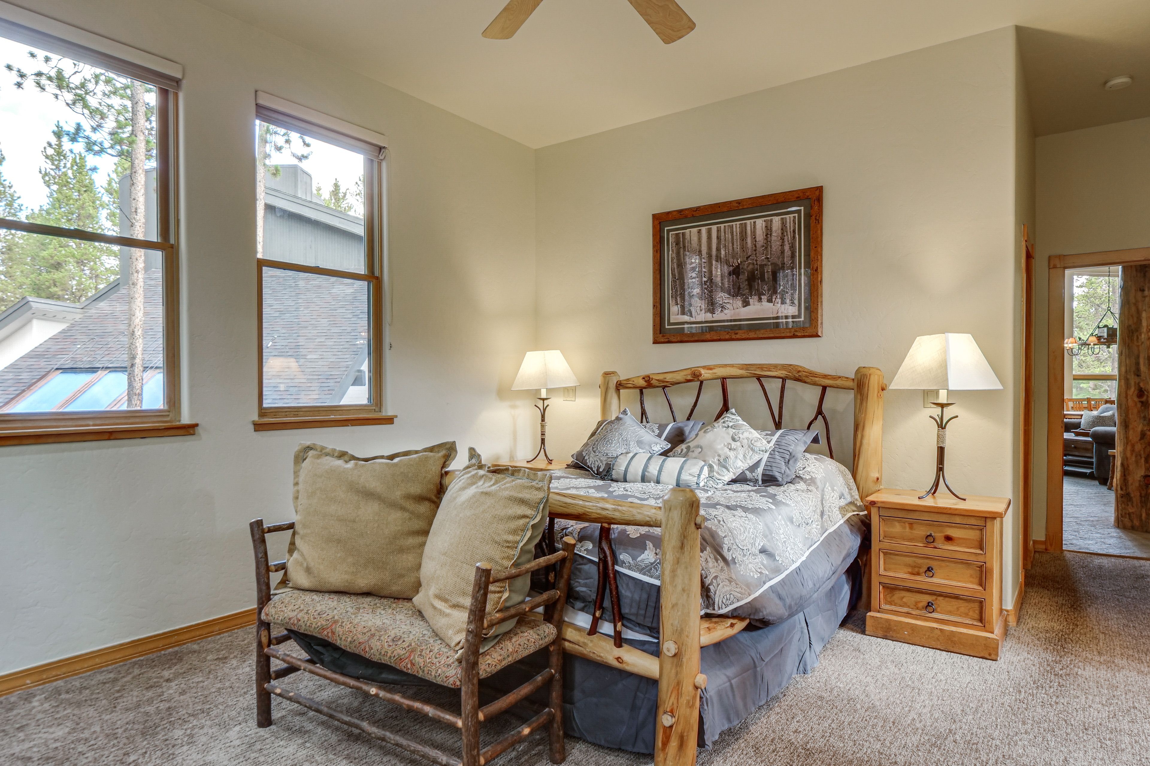 Bedroom Suite 3 | Main Floor | Queen Bed | Flat-Screen Cable TV