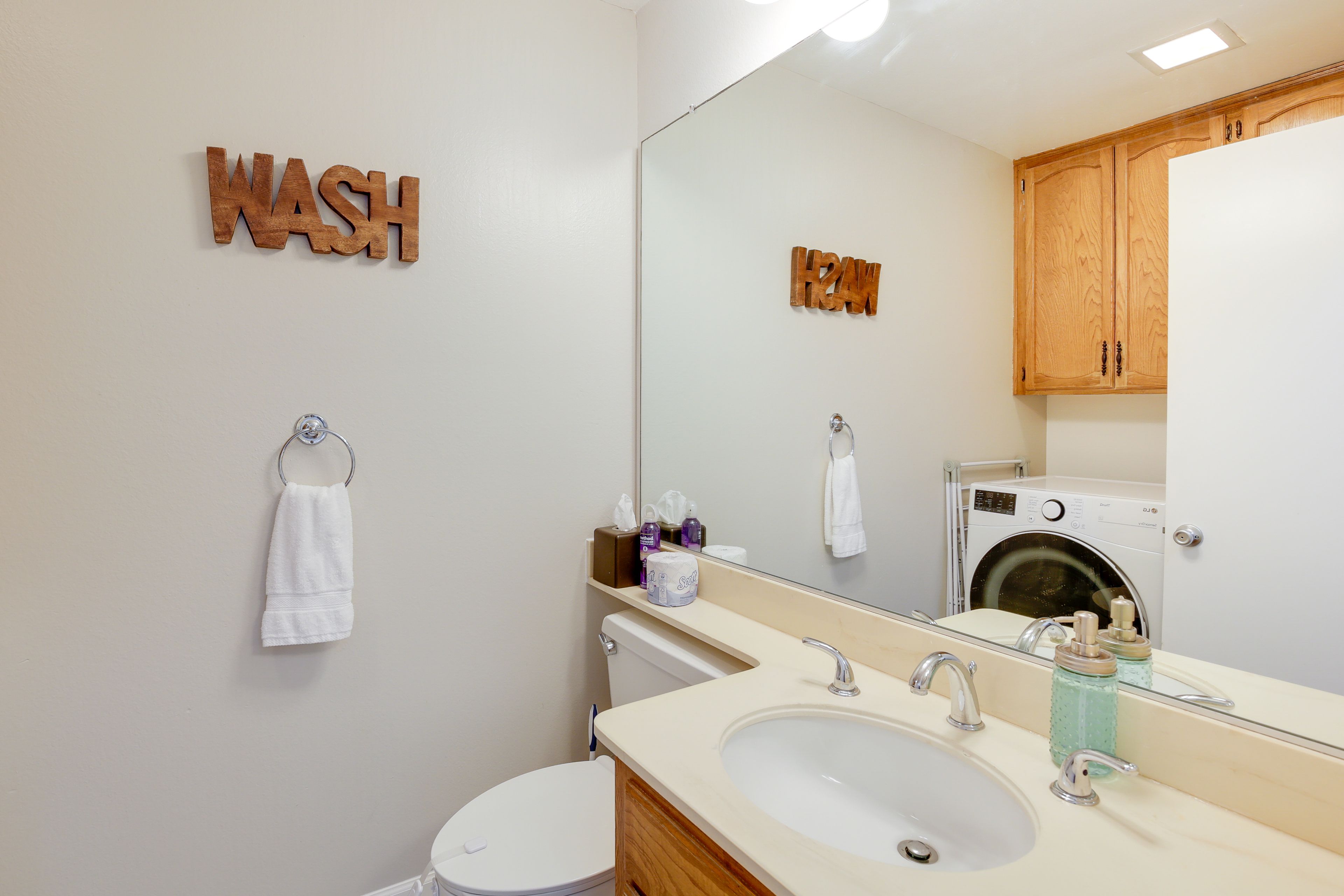 Half Bathroom | 1st Floor | Washer & Dryer