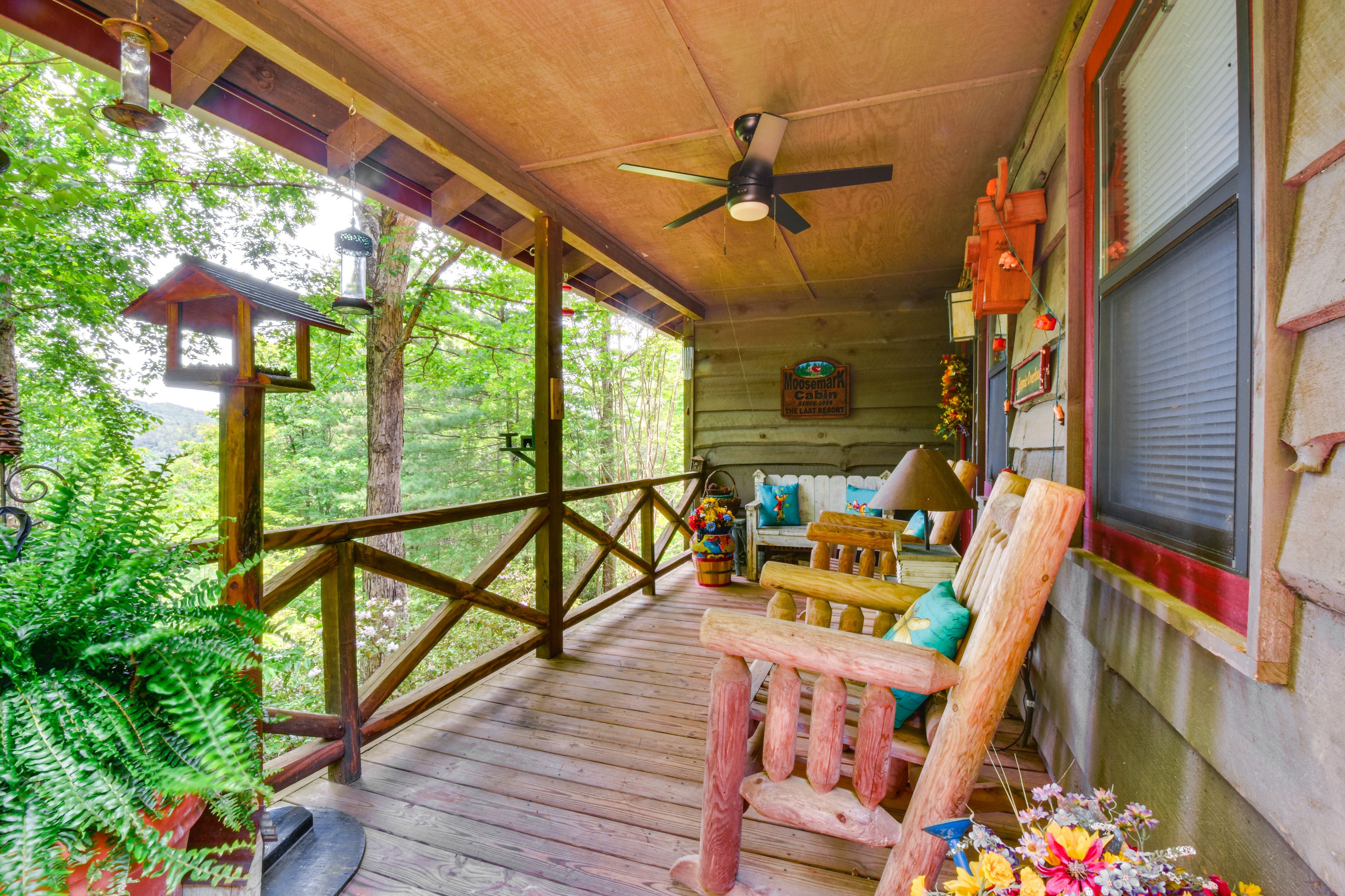 Front Porch | Mountain Views | Outdoor Dining Areas