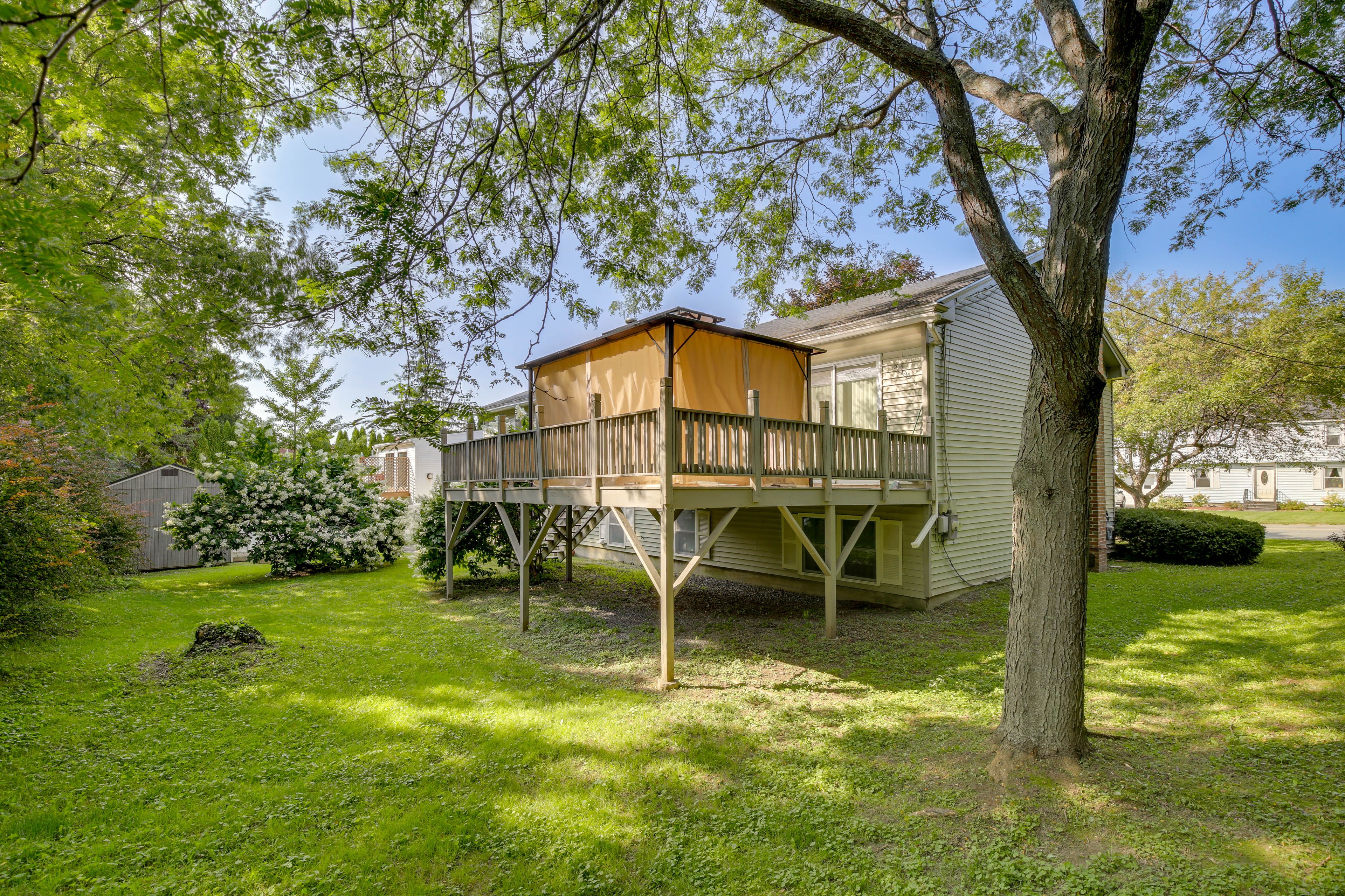 Exterior | Split-Level Home | Window A/C Unit | Baseboard Heating | Free WiFi