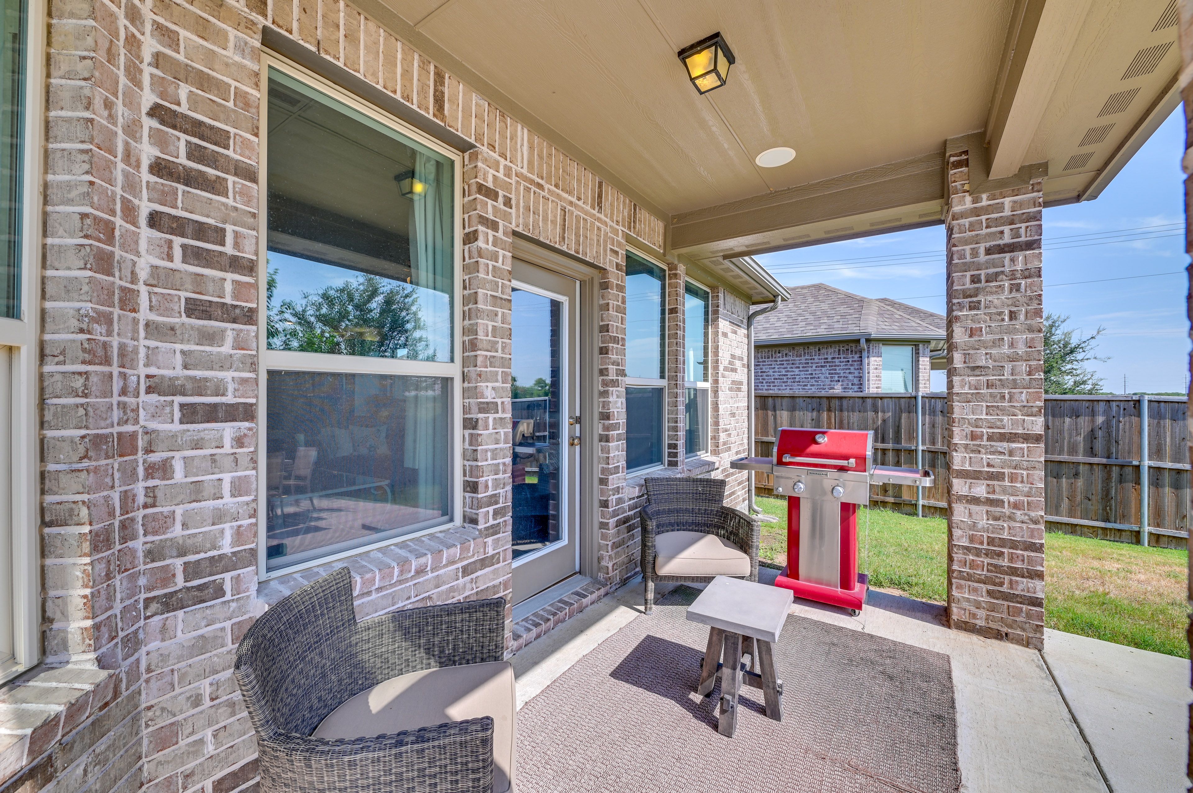 Patio | Grill | Dining Table | Seating | Grill (Not Provided)