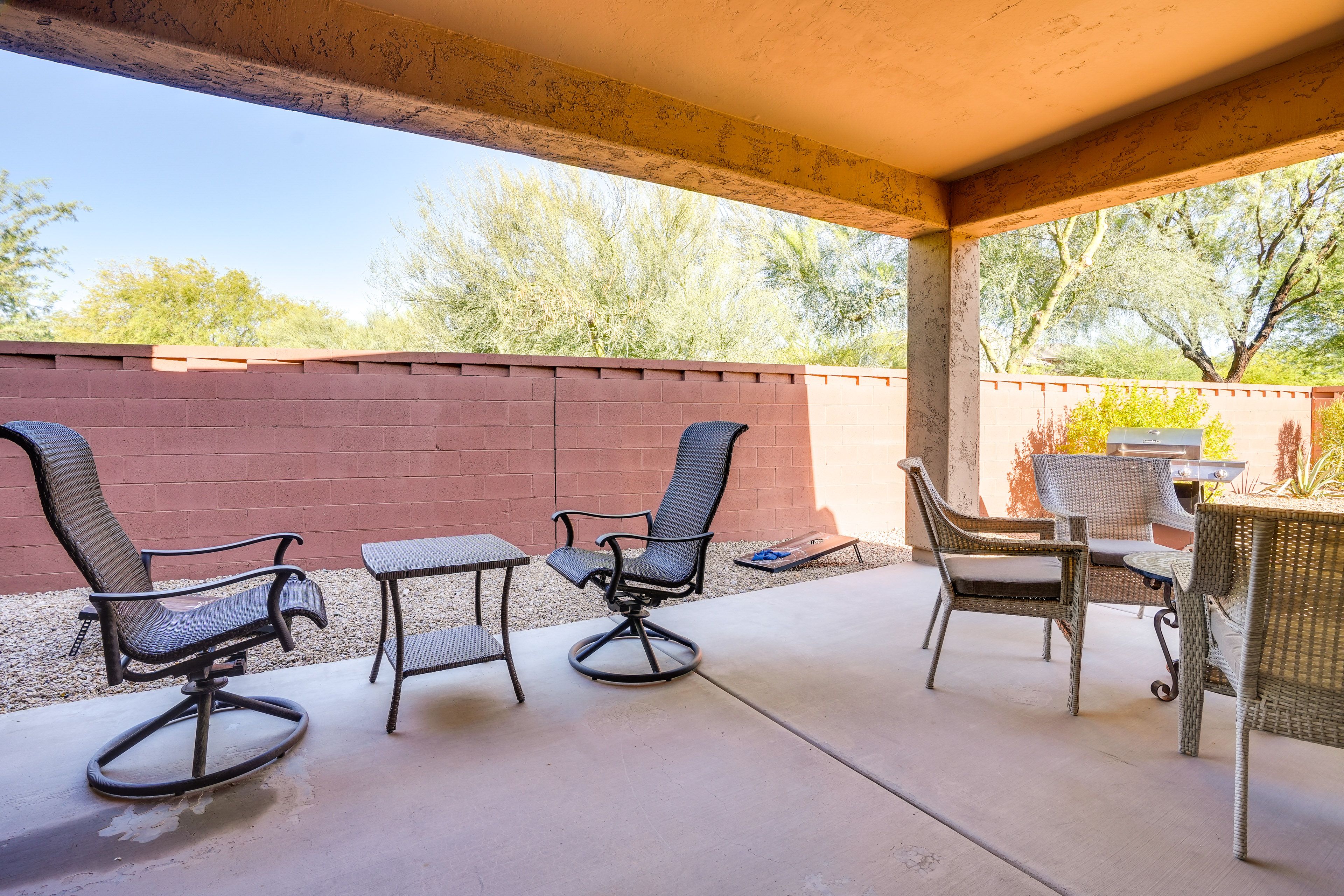 Covered Patio | Cornhole Boards