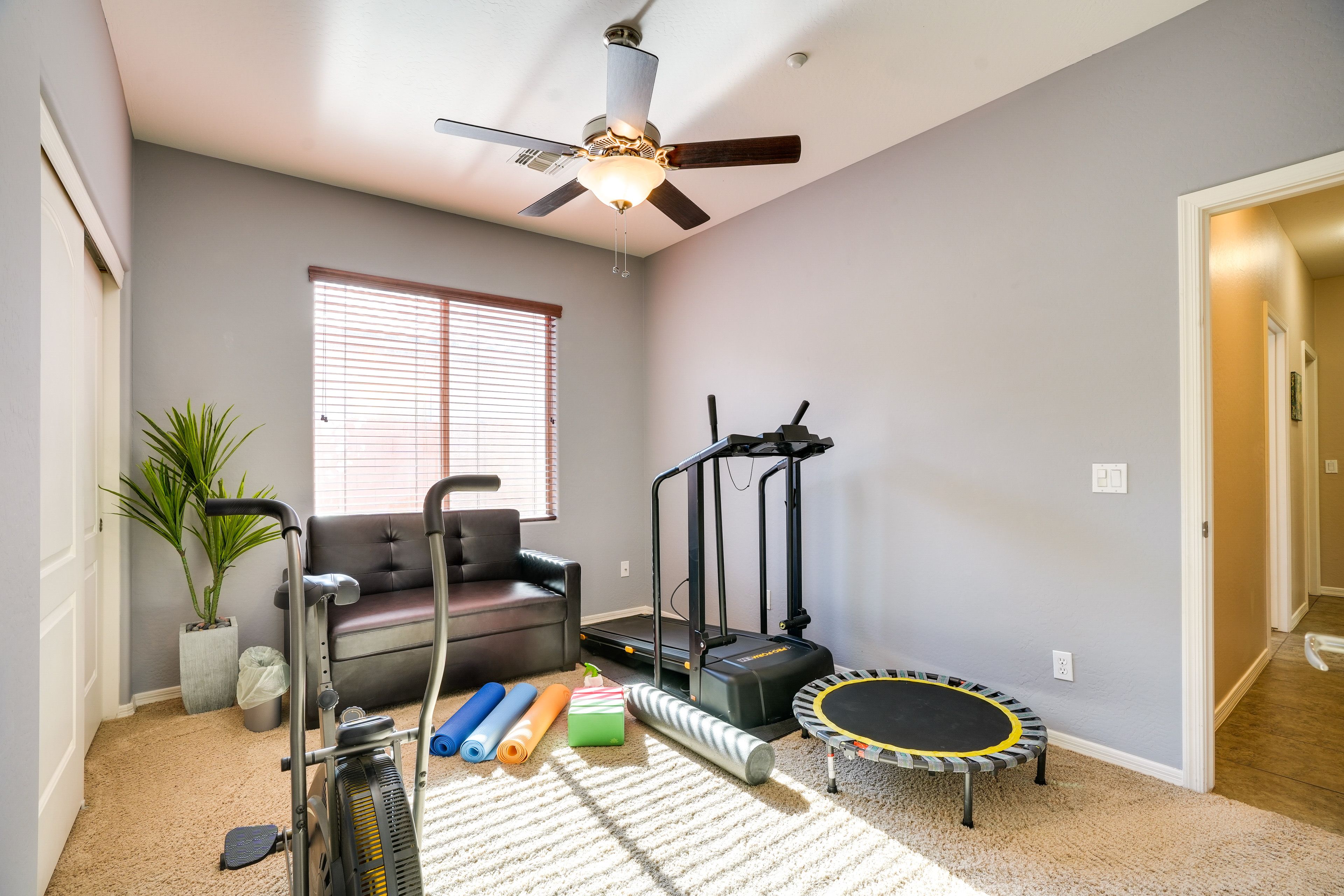 Bedroom 4 | Twin Sleeper Sofa | Exercise Equipment | Yoga Mats