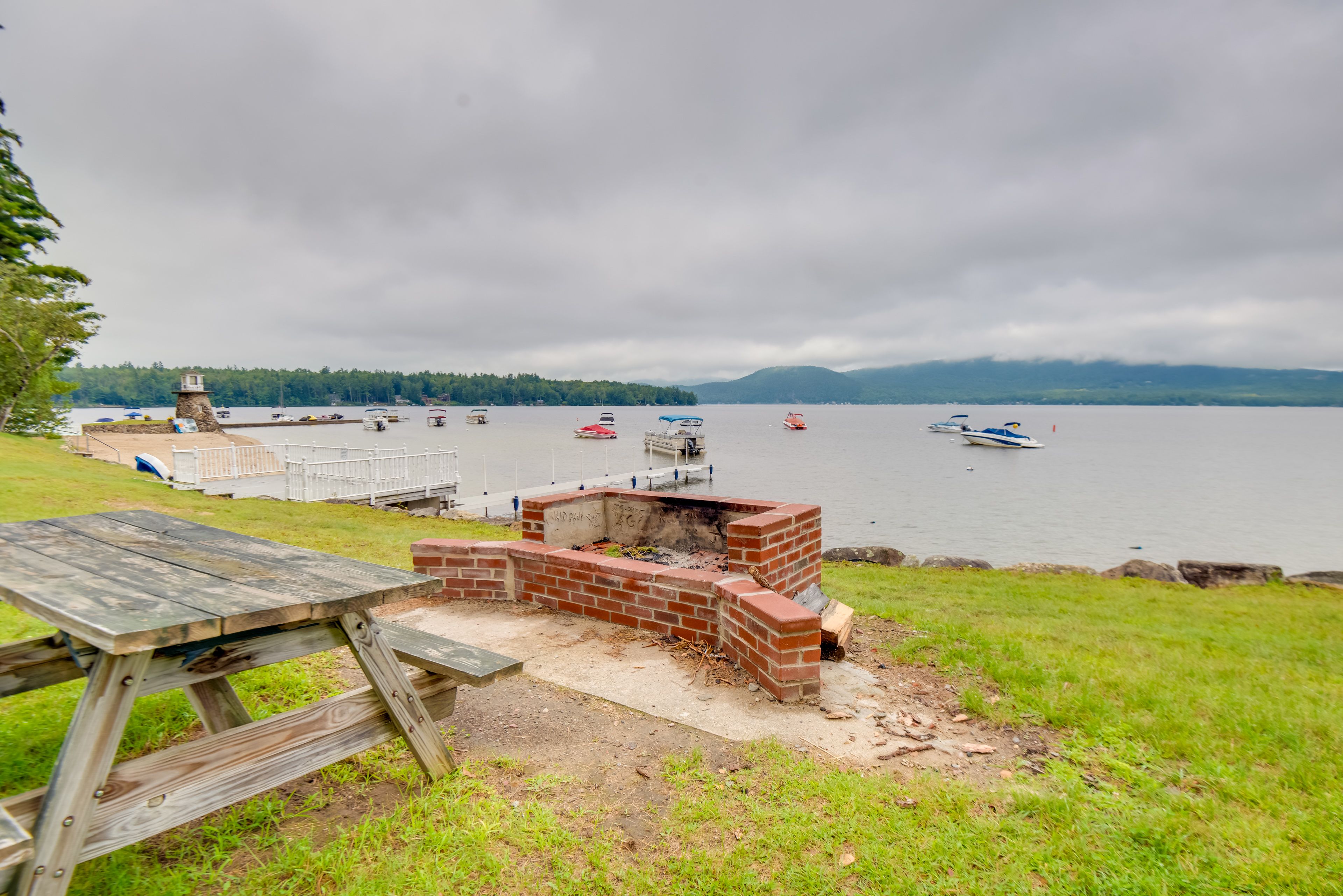 Condo Exterior | Shared Wood-Burning Fire Pit (Bring Your Own Wood)